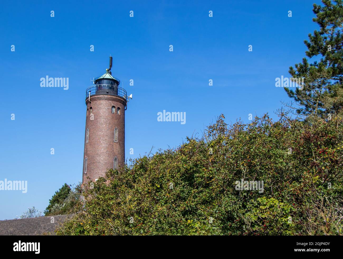 Lighthouse on the North Sea North Frisia Stock Photo