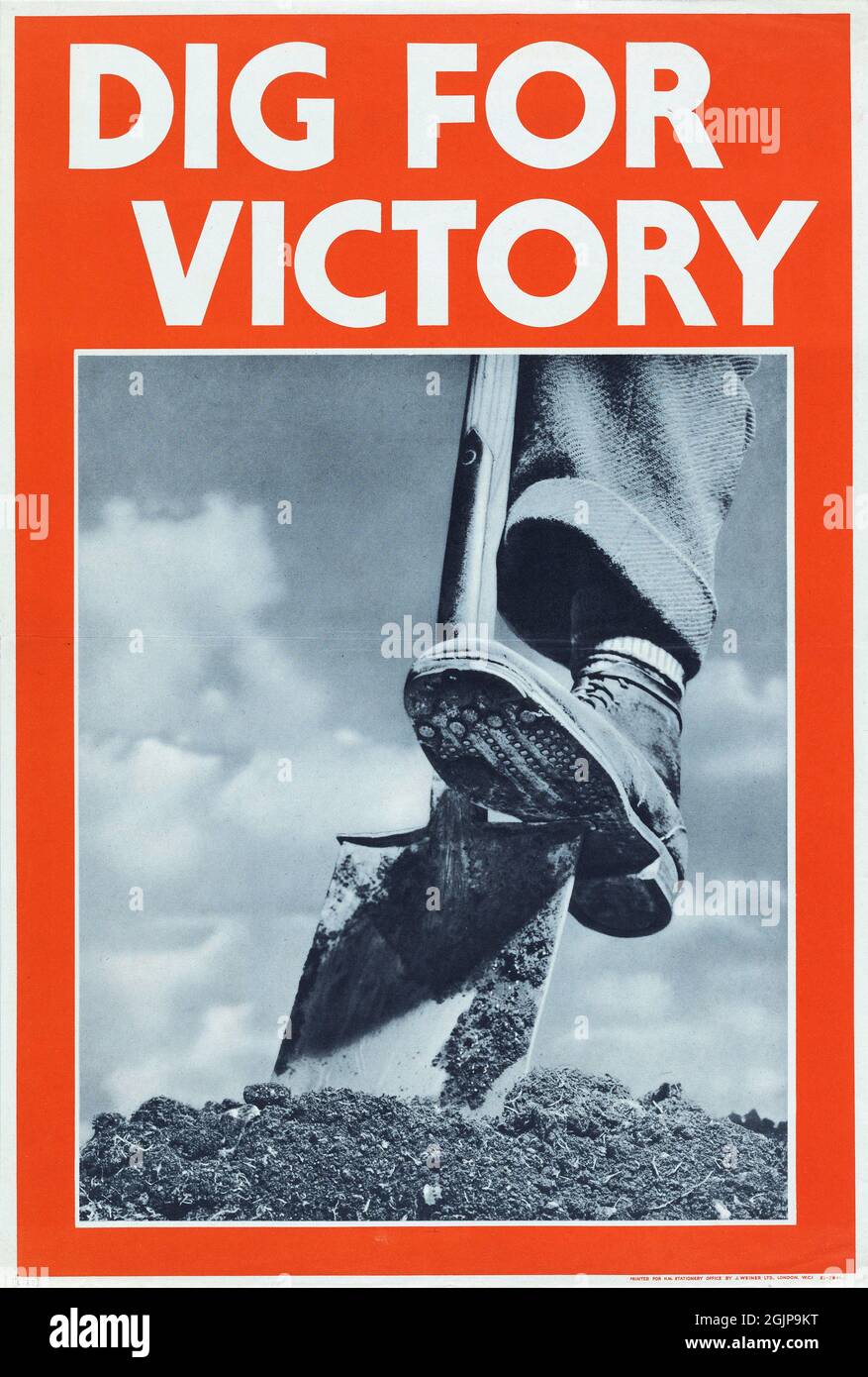 Dig for Victory', WWII poster Stock Photo