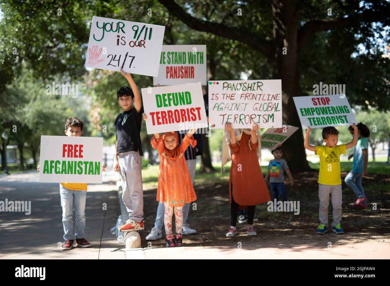 Austin Texas USA, September 11, 2021 On the 20th anniversary of the