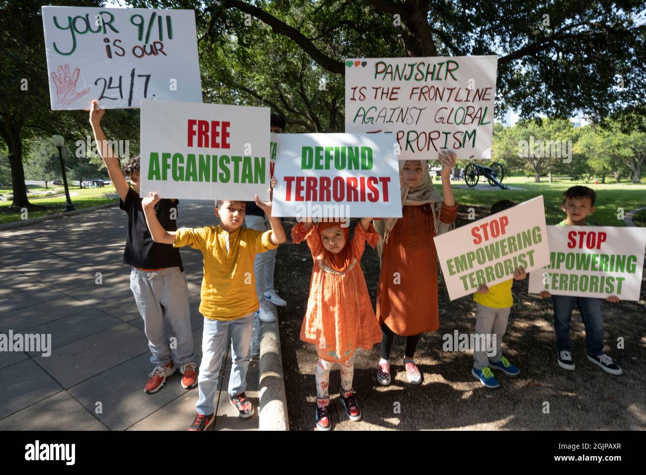 Austin Texas USA, September 11, 2021 On the 20th anniversary of the September 11th terrorist