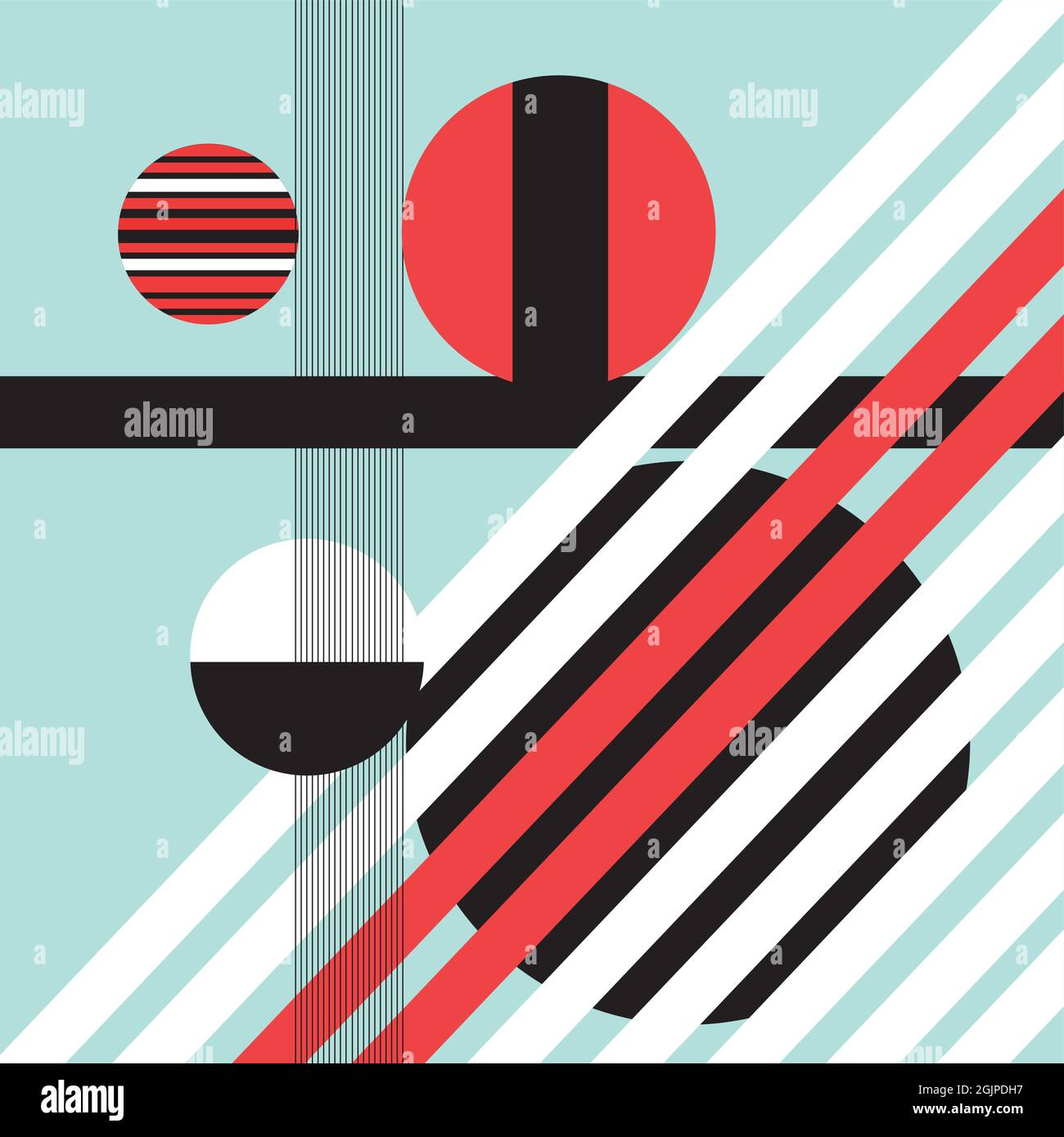 Abstract multi-colored background of geometric objects. An example of ...