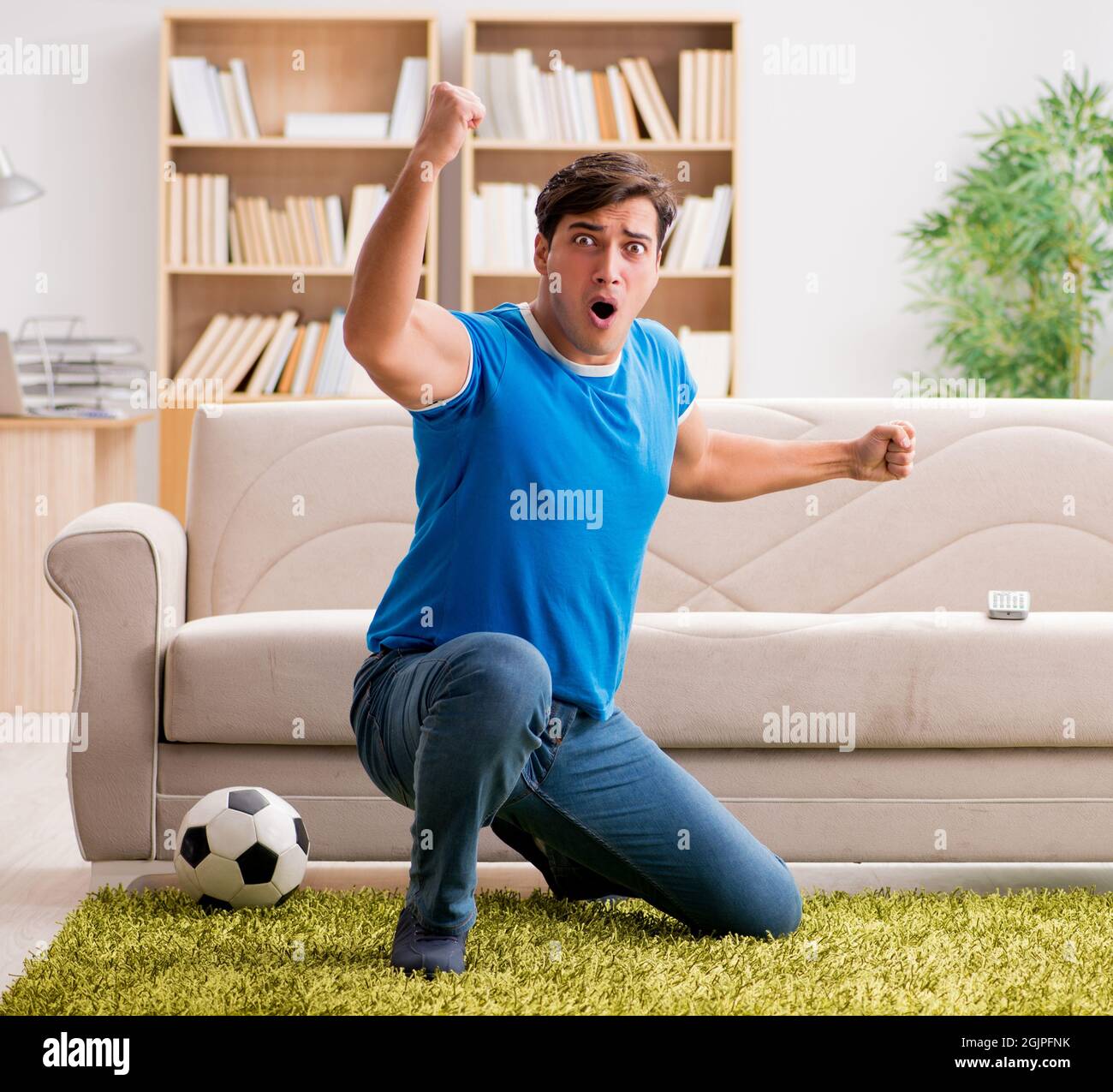 The Man Watching Football At Home Stock Photo Alamy the-man-watching-football-at-home-stock-photo-alamy