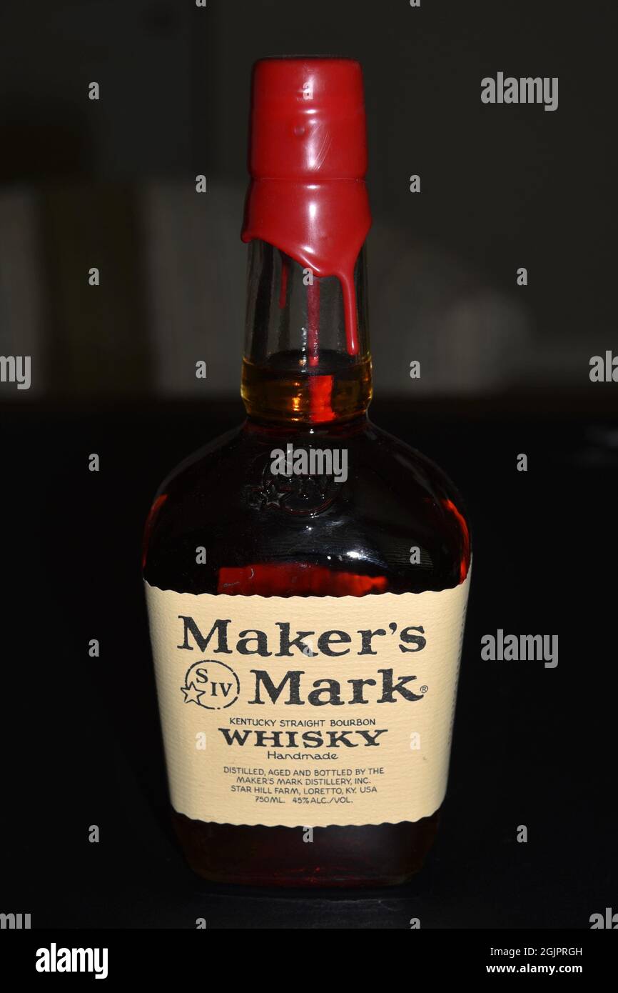 Maker's Mark Kentucky Bourbon Whisky Stock Photo