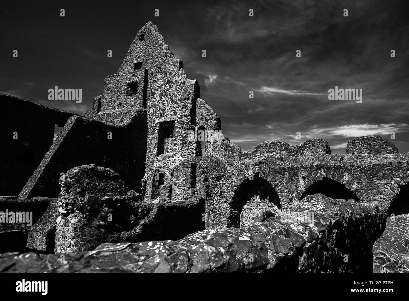 castle ruin gleiberg near giessen, hesse, germany Stock Photo