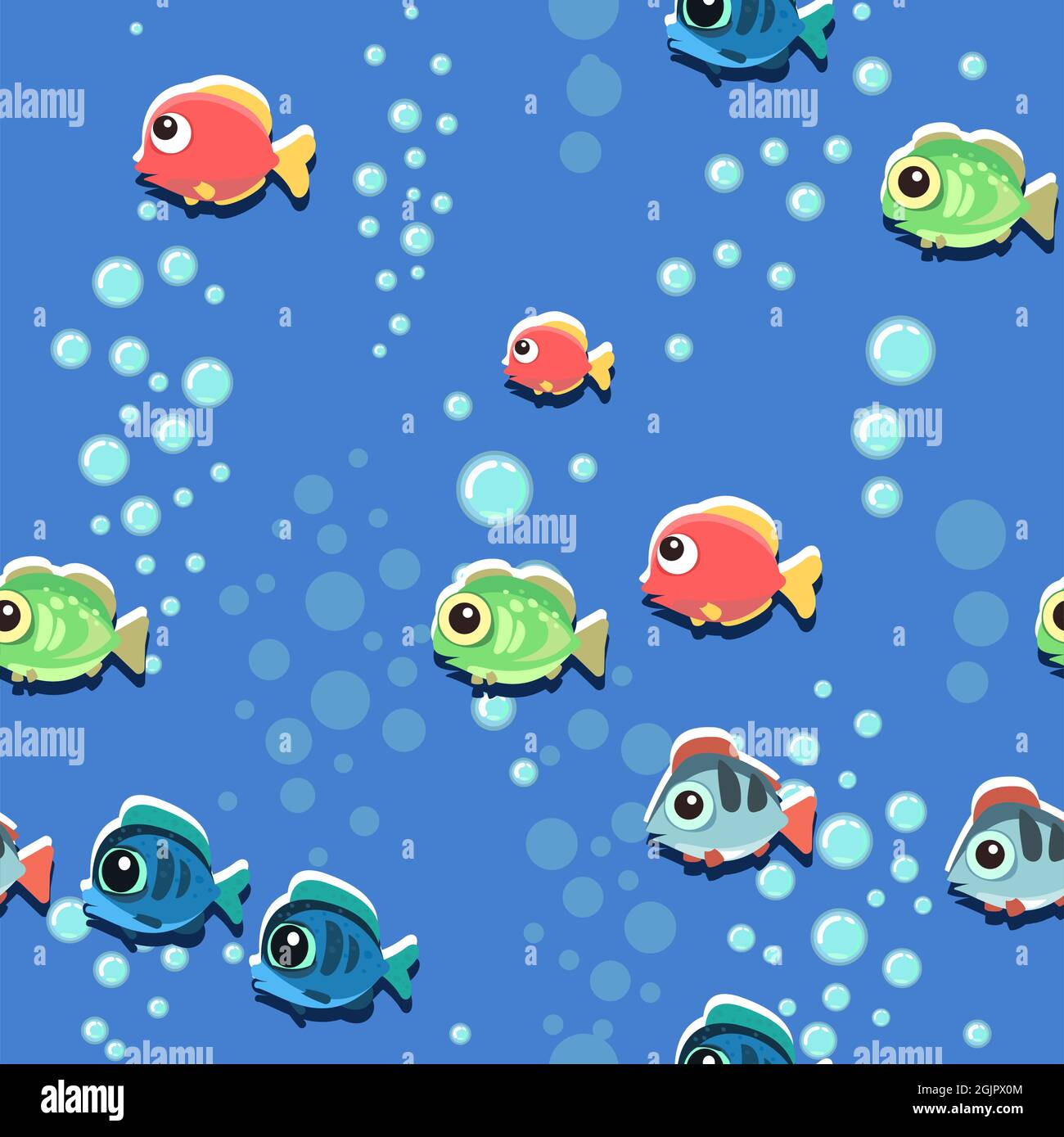 Cartoon Ocean Bubbles