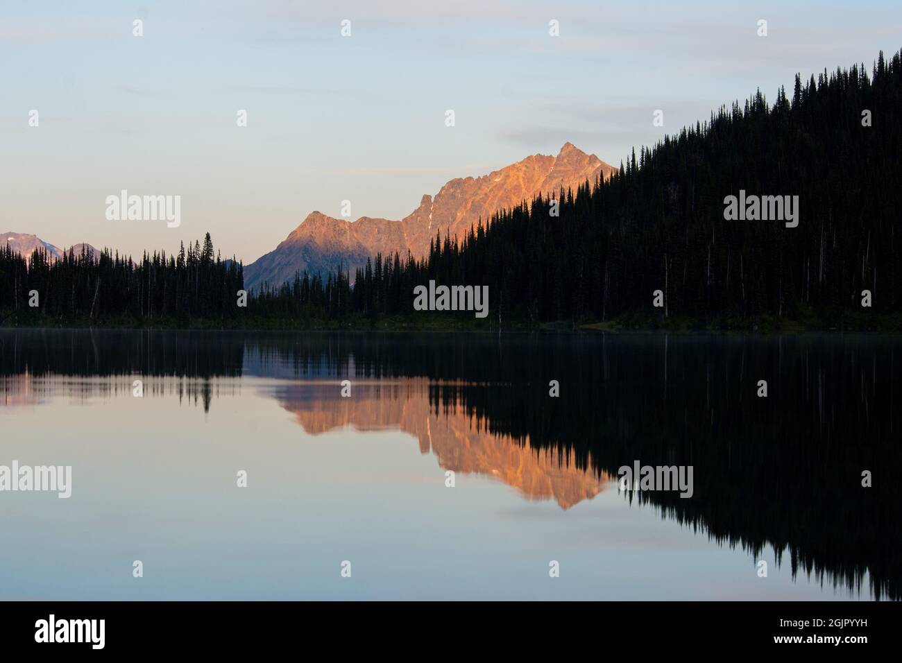 mountain sunsets Stock Photo