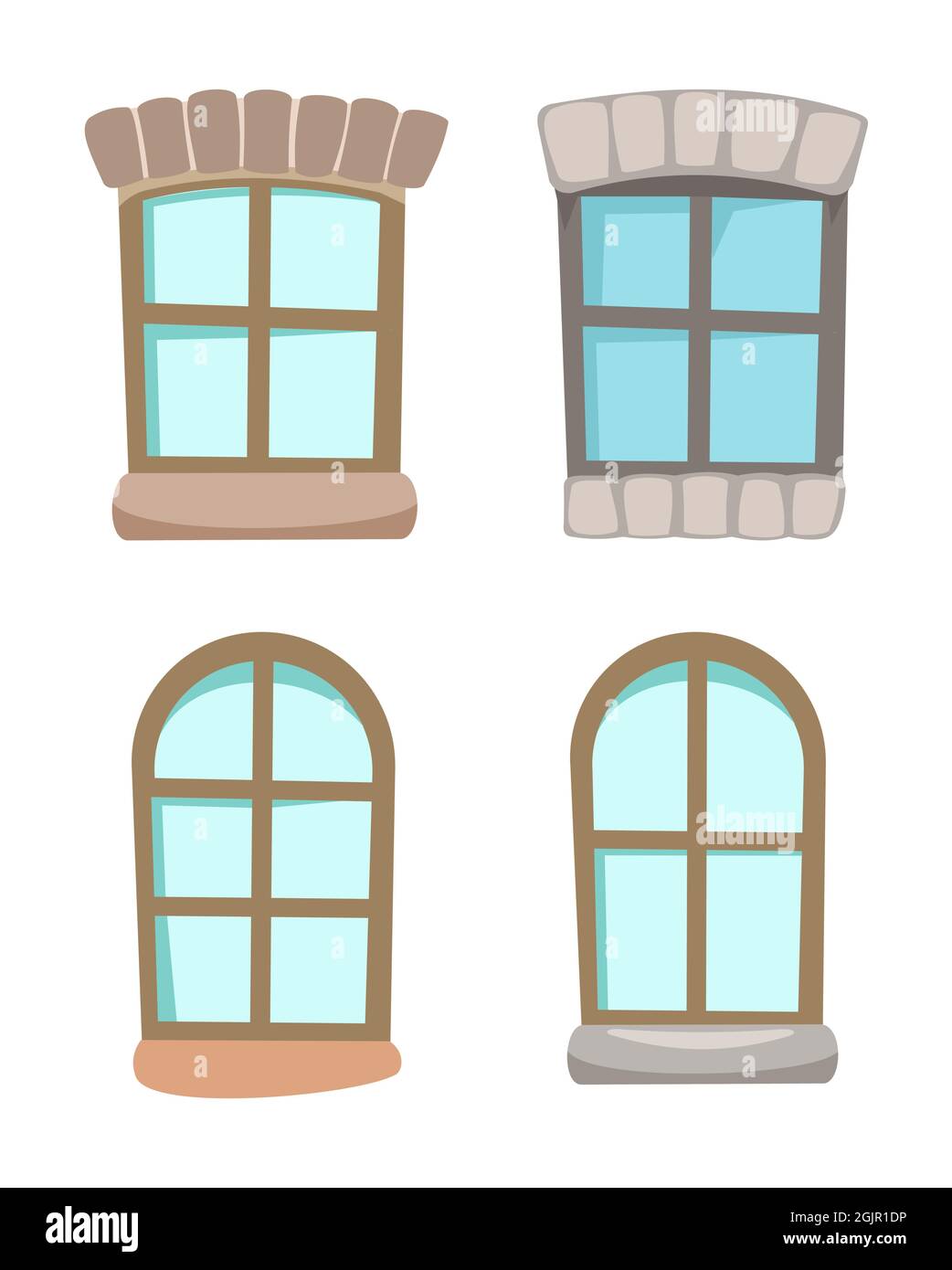 Set of different windows. Simple and flat style. Blue glass. Day. Cartoon cute fairy tale design. Isolated on white background. Vector Stock Vector Image & Art - Alamy Set of different windows. Simple and flat style. Blue glass. Day. Cartoon cute fairy tale design. Isolated on white background. Vector Stock Vector Image & Art - Alamy