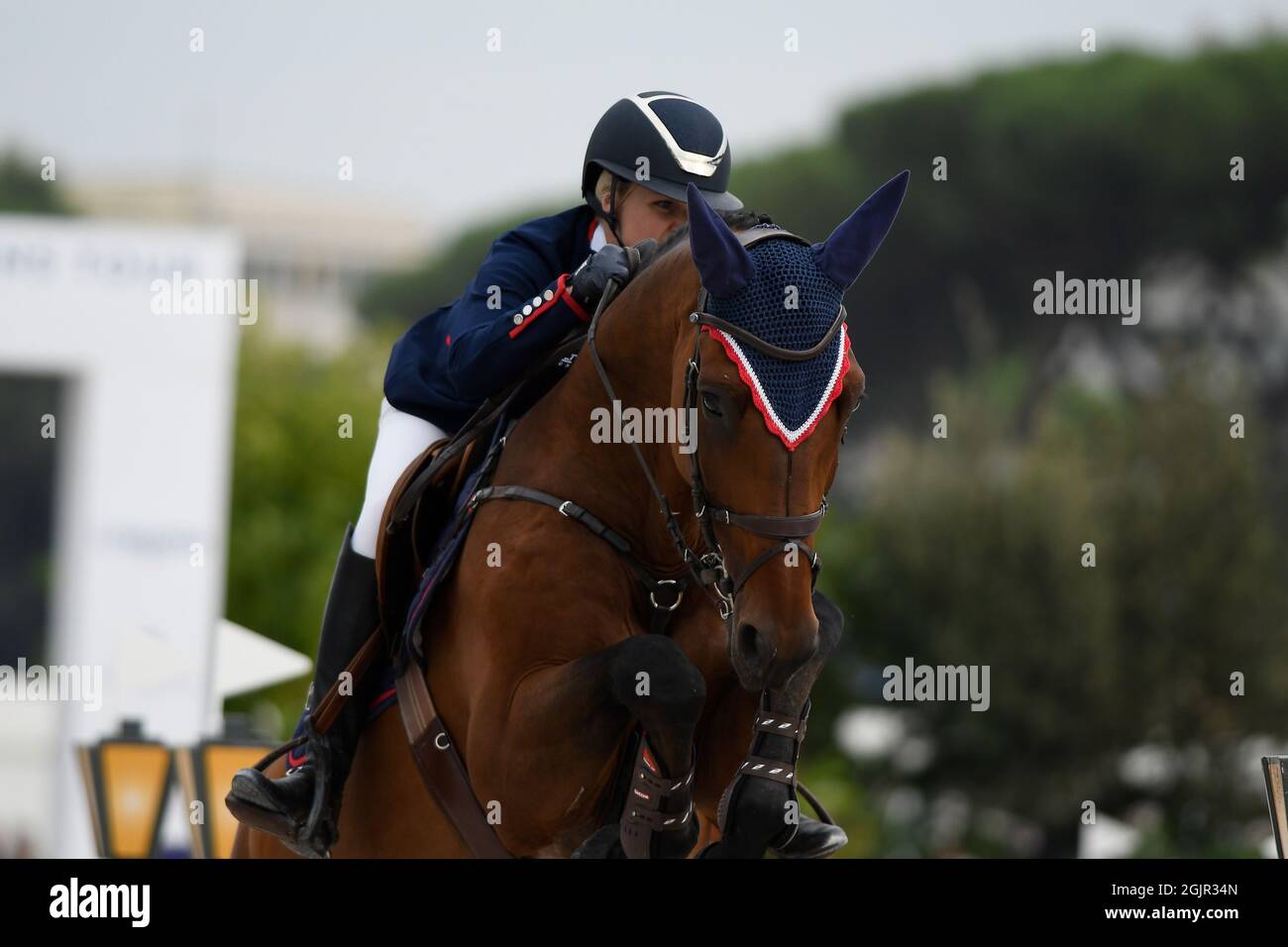 Circo Massimo Stadium Rome, Italy. 10th Sep, 2021. Longines Global Equestrian Champions Tour: Evelina Tovek Credit: Action Plus Sports/Alamy Live News Stock Photo