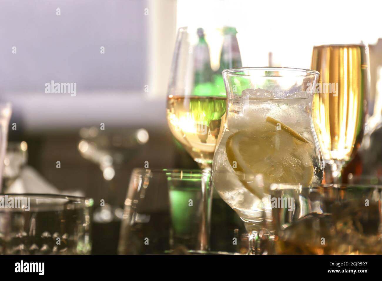 Bar spirits wine glasses winery hires stock photography and images Alamy
