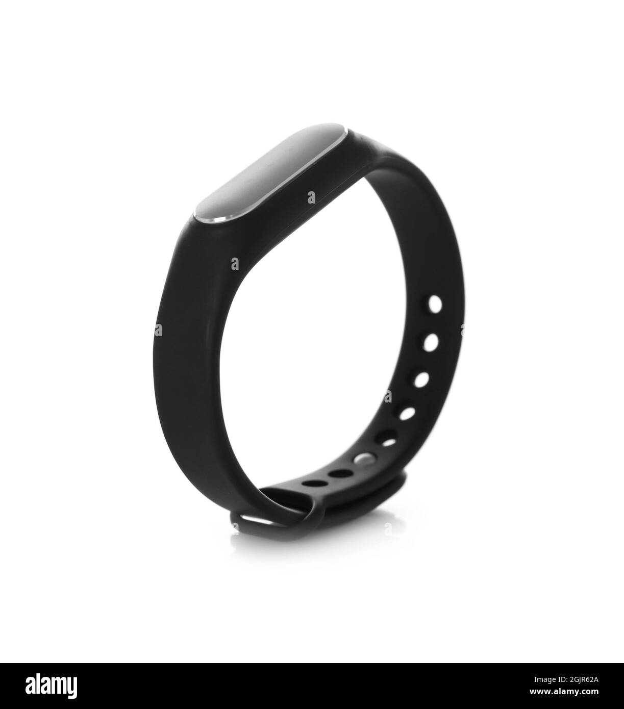 Fitness tracker on white background Stock Photo Alamy