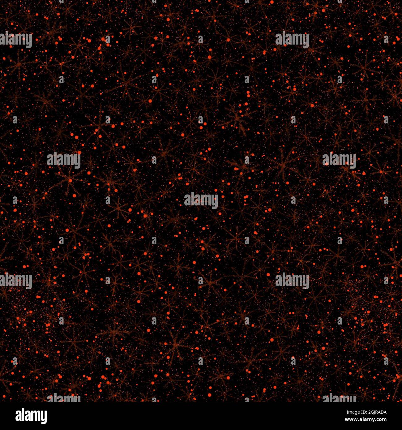 Hand Drawn Snowflakes Christmas Seamless Pattern. Subtle Flying Snow ...