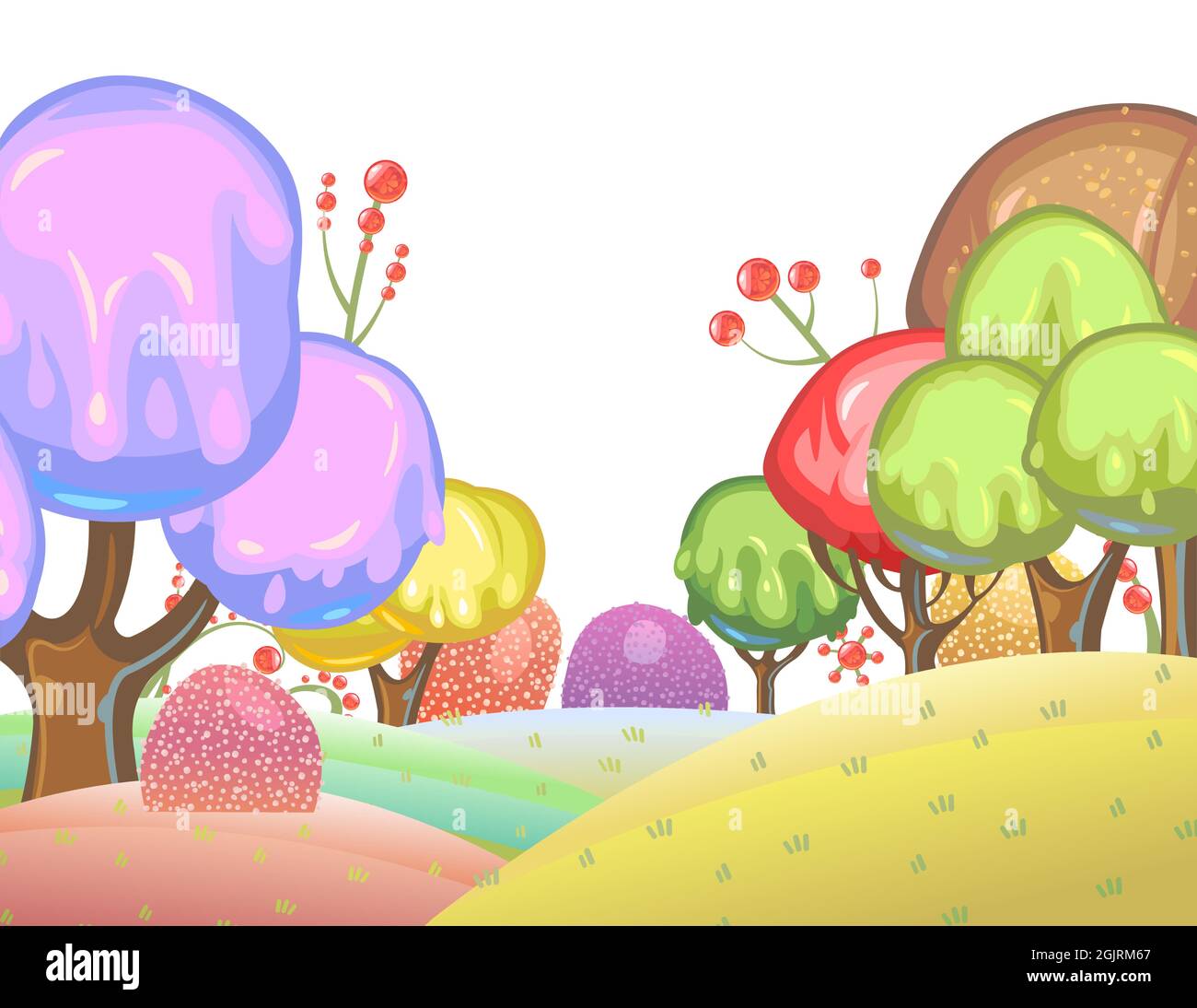 Candy background. Cartoon sweet land. Beads of jelly, ice cream and caramel. Chocolate. Cute childrens fairy landscape. Isolated fantastic Stock Vector Image & Art - Alamy Candy background. Cartoon sweet land. Beads of jelly, ice cream and caramel. Chocolate. Cute childrens fairy landscape. Isolated fantastic Stock Vector Image & Art - Alamy