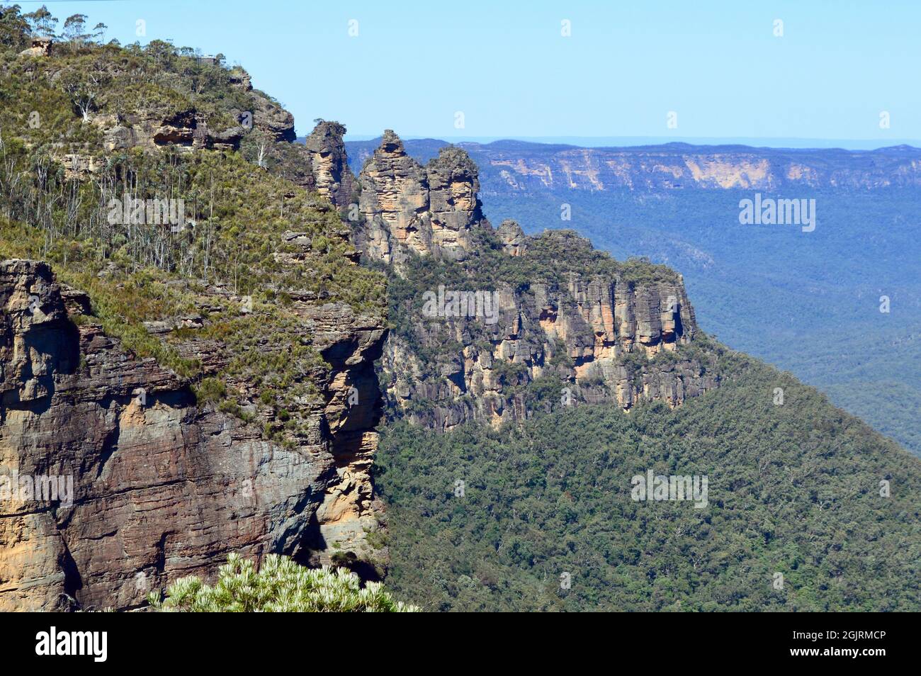 A view from Solitary Lookout at Katoomba Stock Photo