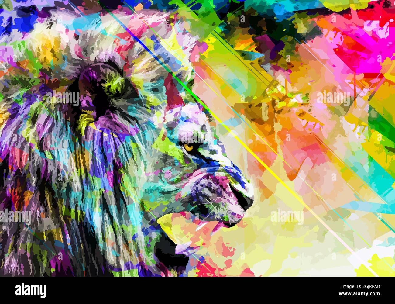 art full color , animal Stock Photo - Alamy