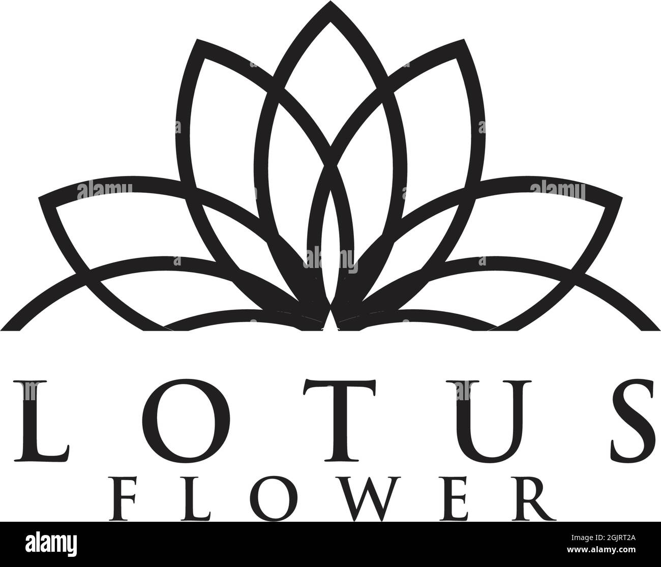 Lotus flower logo design inspiration vector illustration template Stock ...