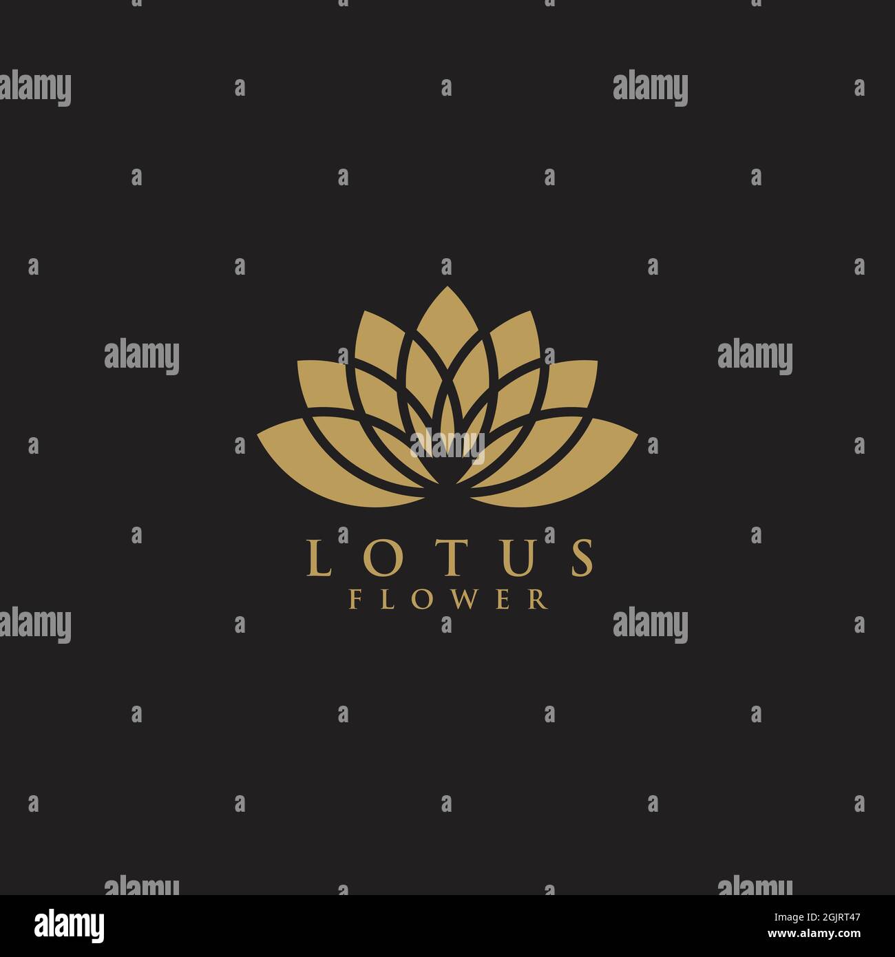 Lotus flower logo design inspiration vector illustration template Stock ...