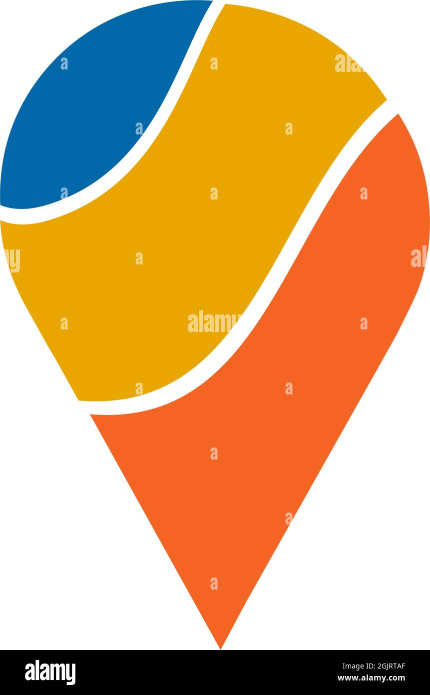 Pin location icon logo design inspiration vector template Stock Vector ...