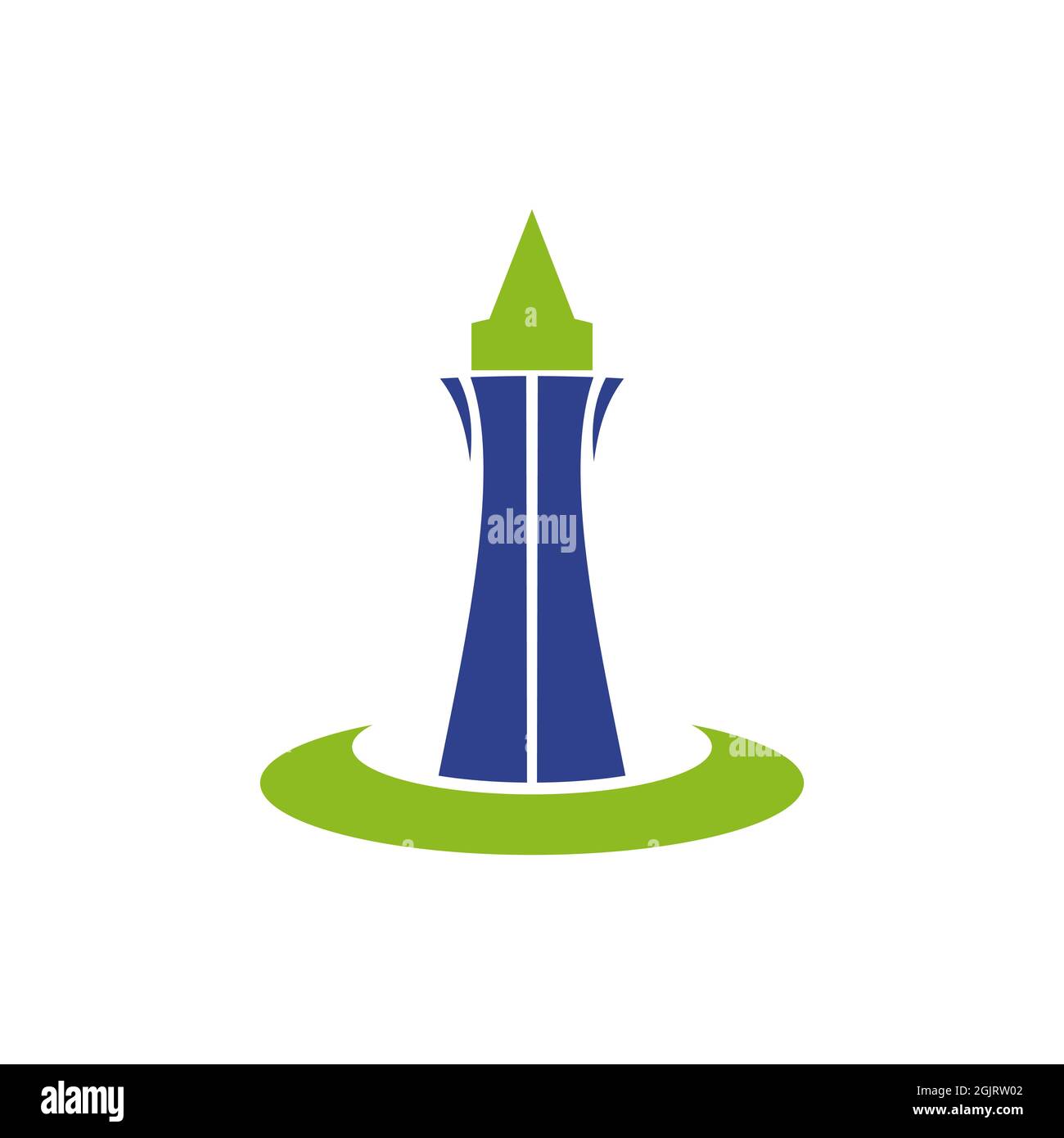Lighthouse building monitoring icon logo design inspiration vector ...