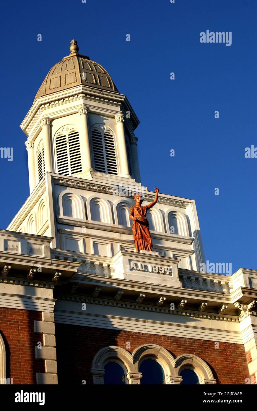 Historic old courthouse in small midwest town of Lebanon Ohio Stock