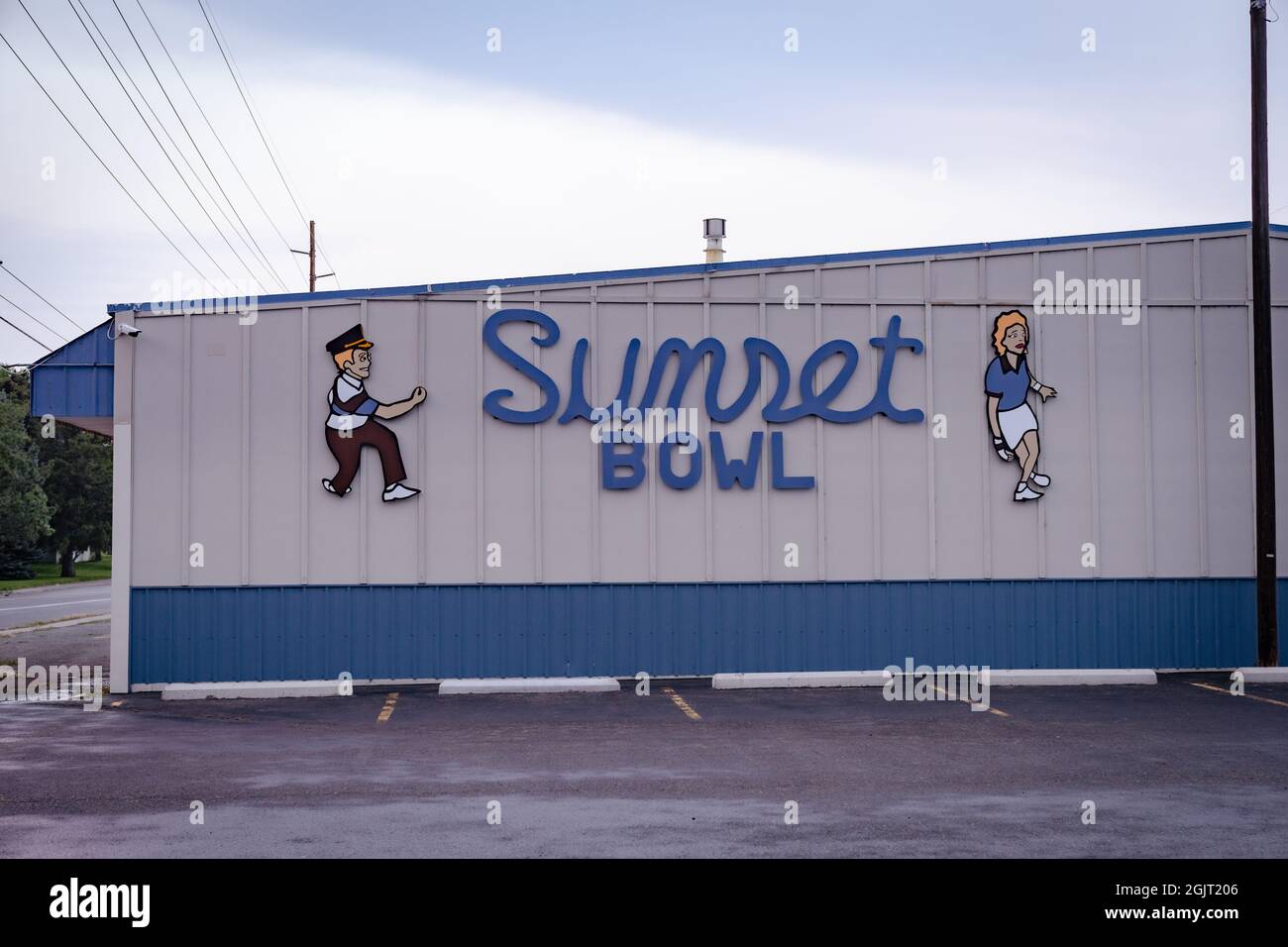 Billings, Montana August 26, 2021 Morning view of the Sunset Bowl