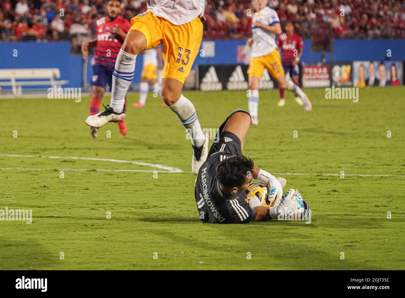 Dallas, Texas, USA, September 11, 2021, San Jose Earthquakes Goalkeeper