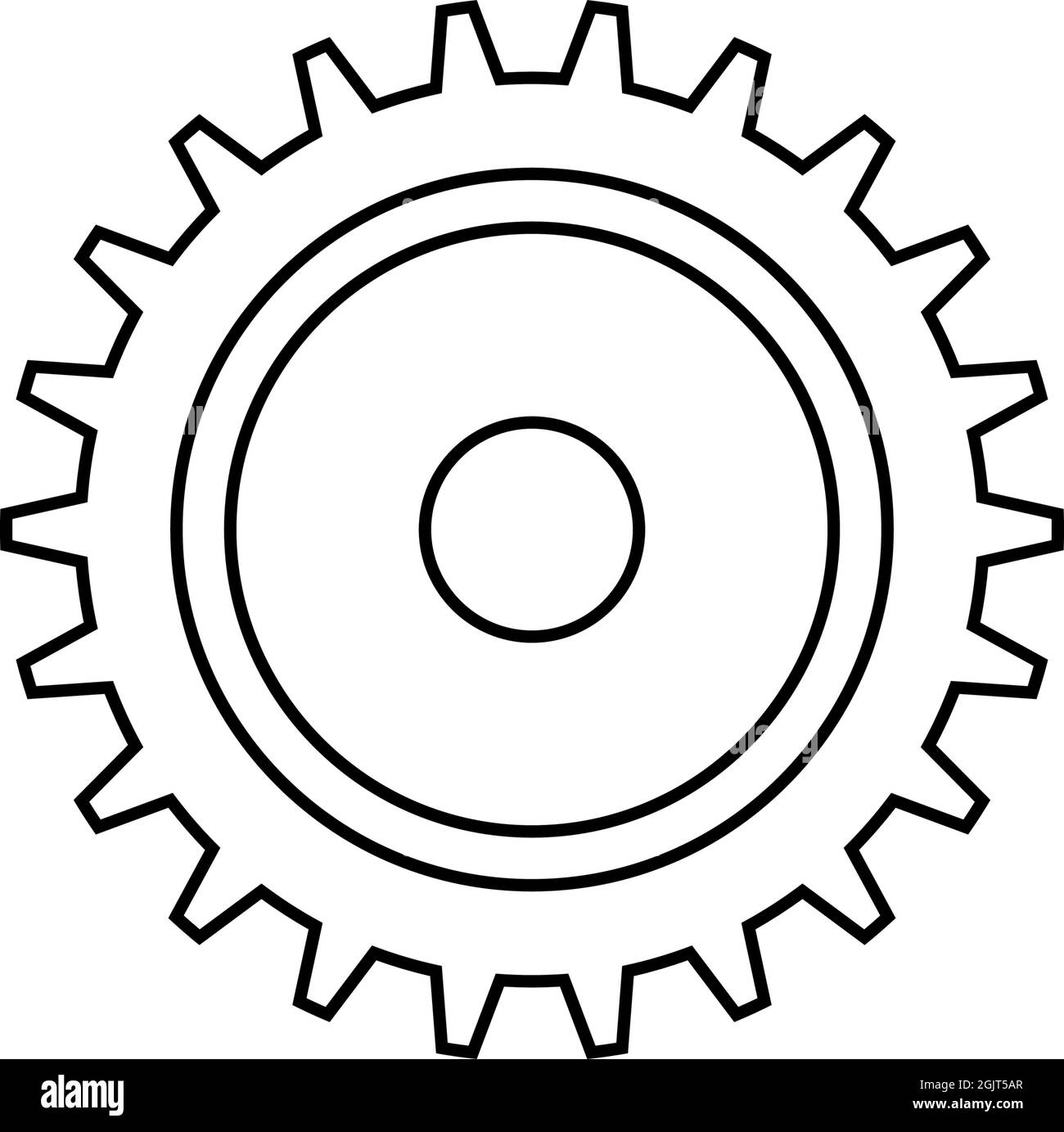 Sprocket icon design template illustration isolated Stock Vector Image