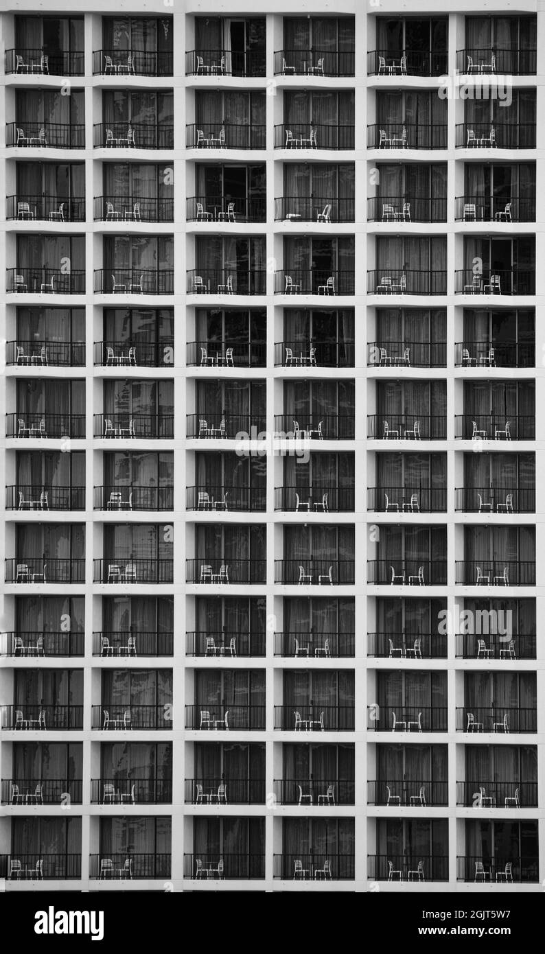 A series of balconies Stock Photo