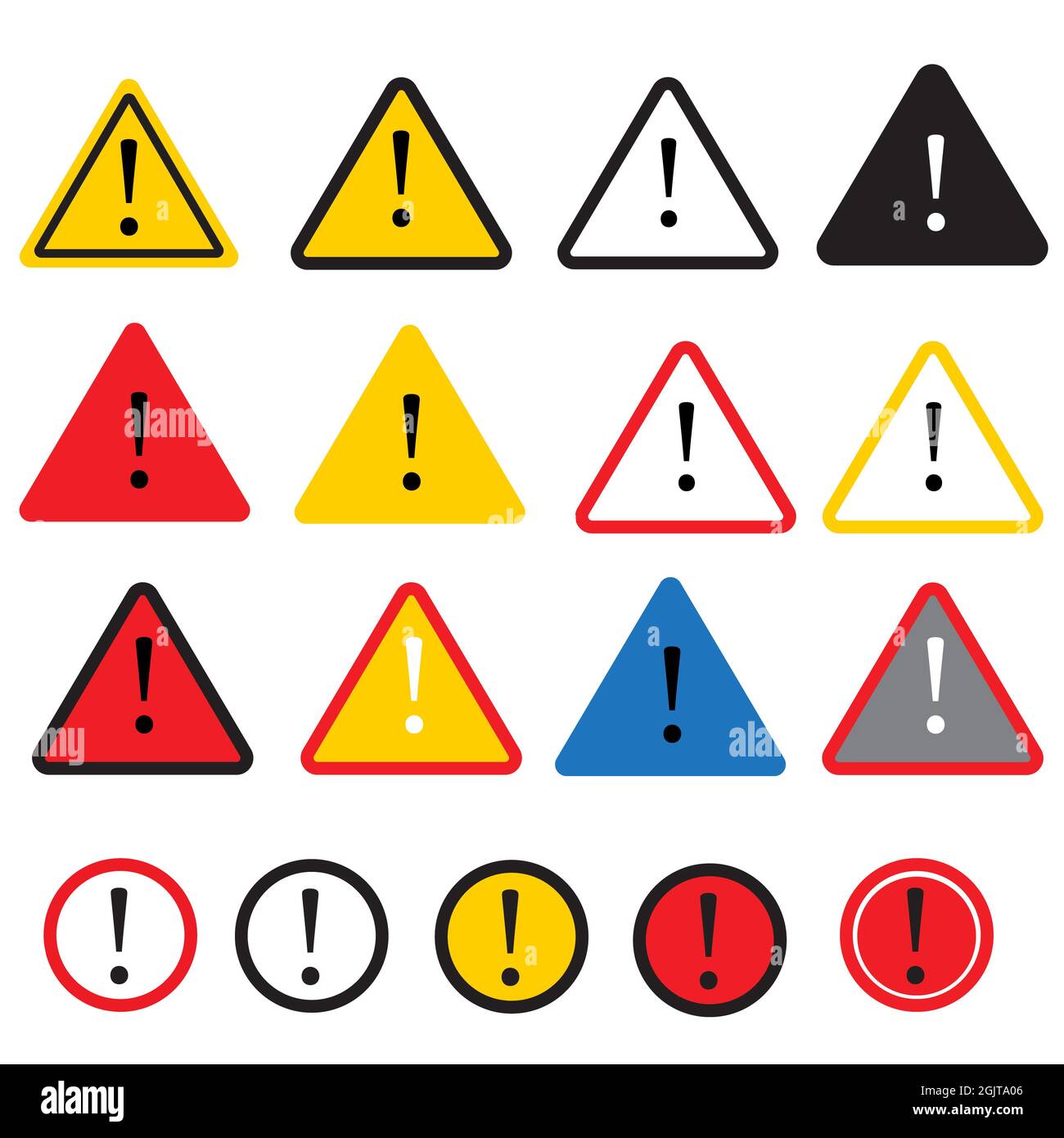 Danger warning attention icon on white background. Danger sign. warning  symbol. attention logo. flat style Stock Photo - Alamy