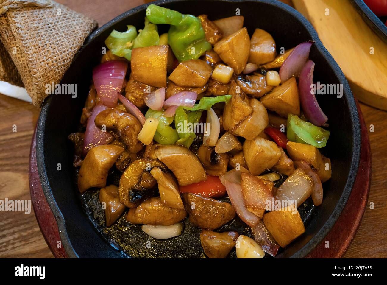 Delicious roasted mushrooms with Yunnan cuisine Stock Photo