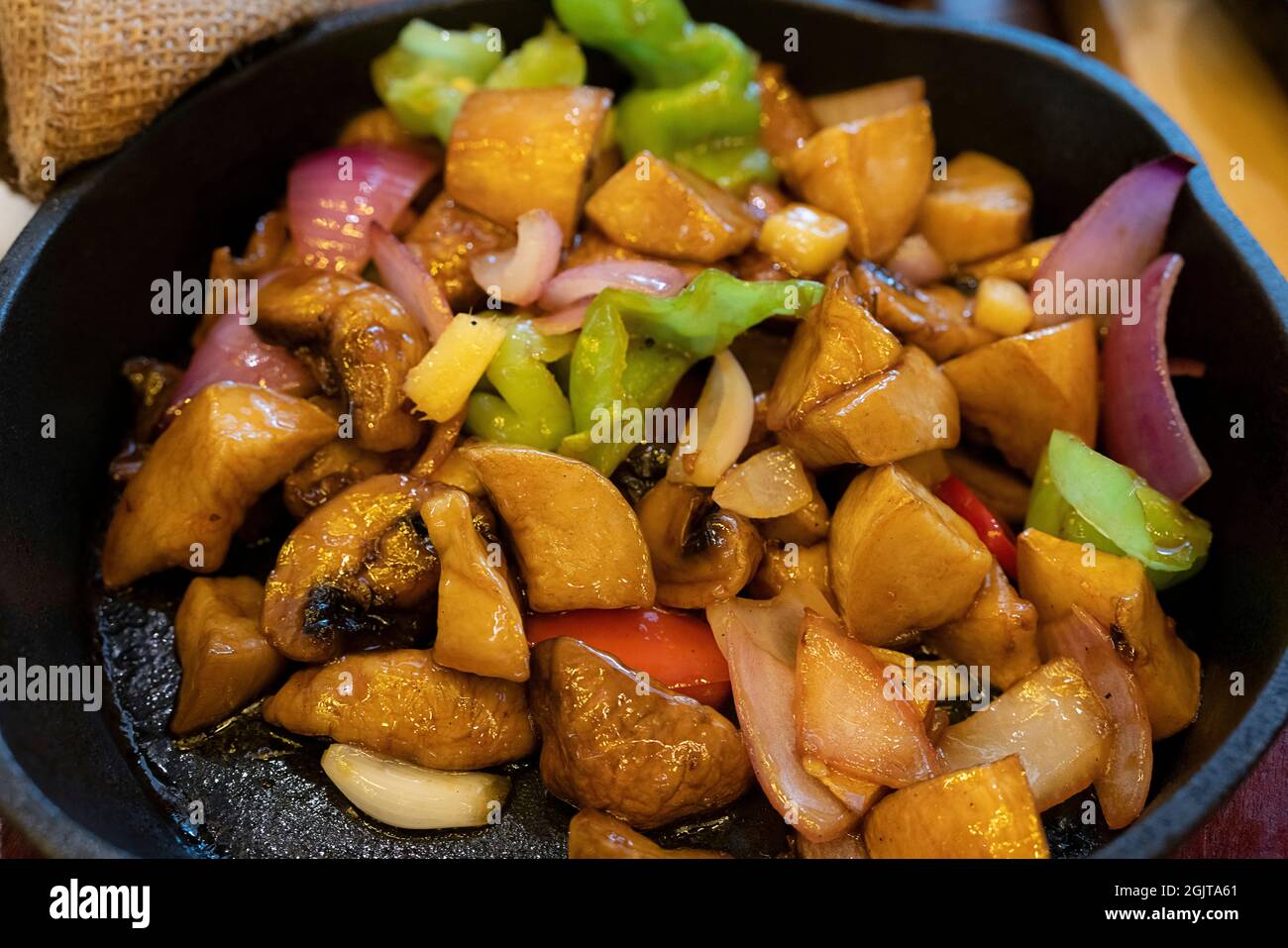 Delicious roasted mushrooms with Yunnan cuisine Stock Photo