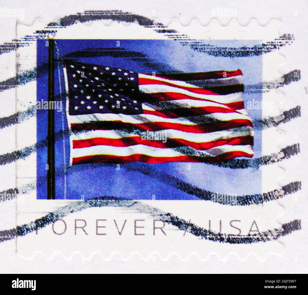 book of U.S. forever postage stamps Stock Photo - Alamy