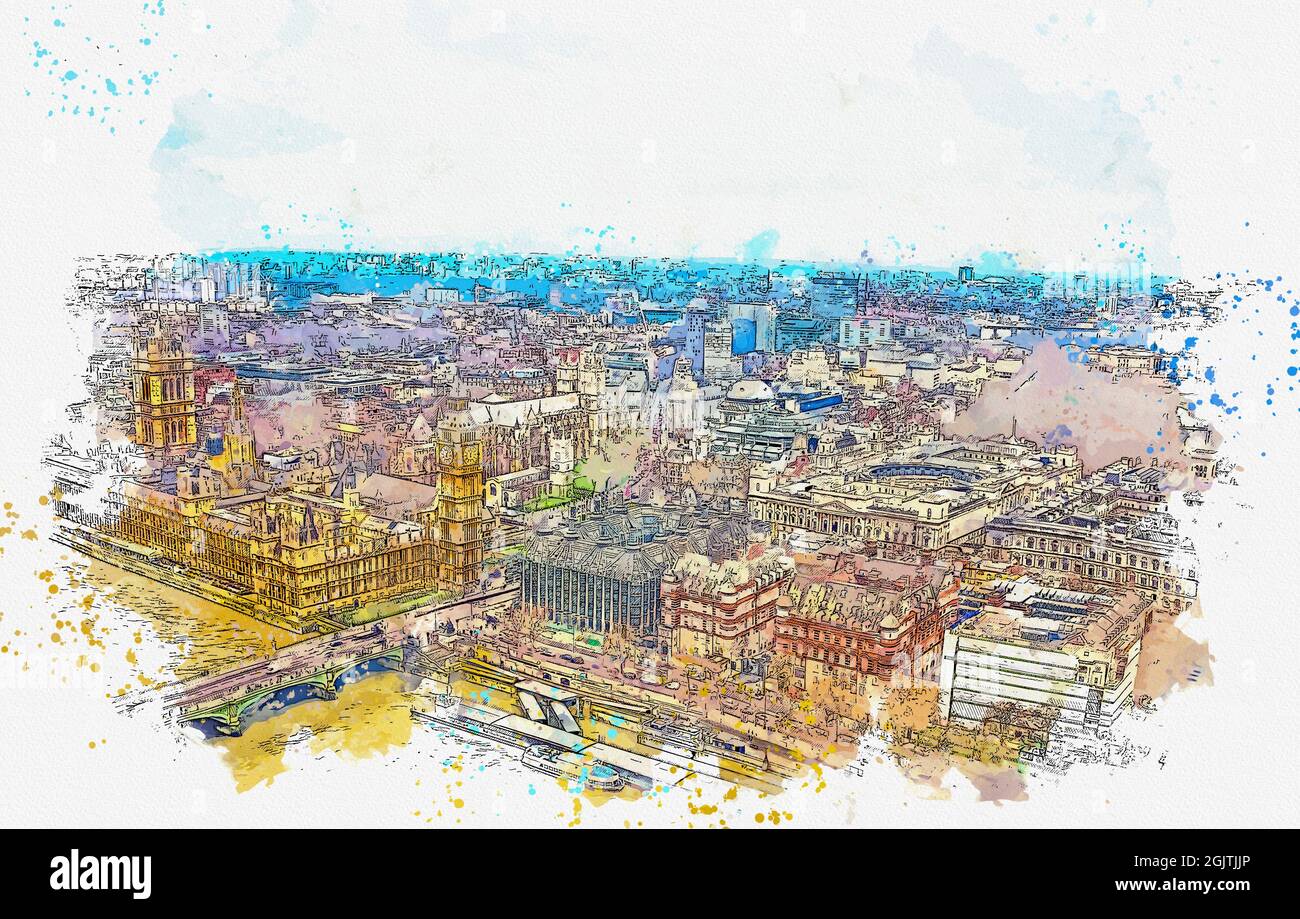 Watercolor, ink, paint brush, vintage, retro, old, photograph, century