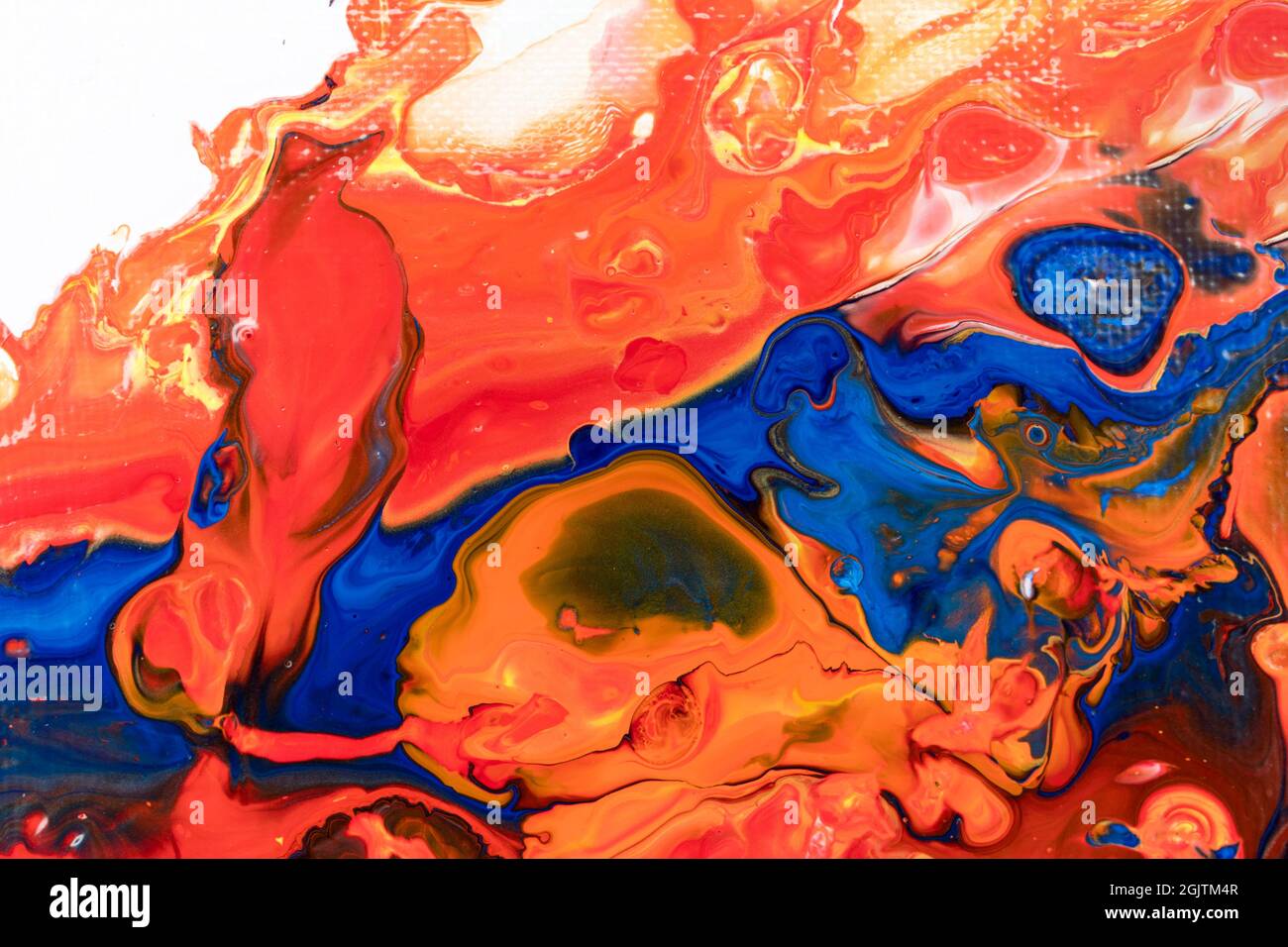 Abstract Fluid Art Painting Background. Acrylic Pour. Marble texture ...