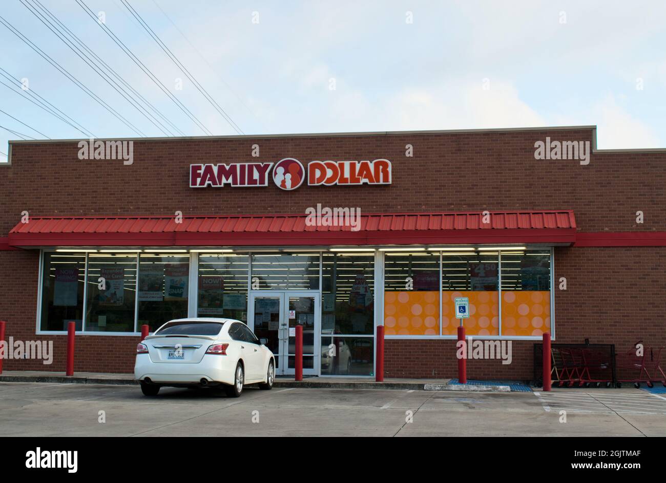 Humble, Texas USA 08142019 Family Dollar Store exterior located in