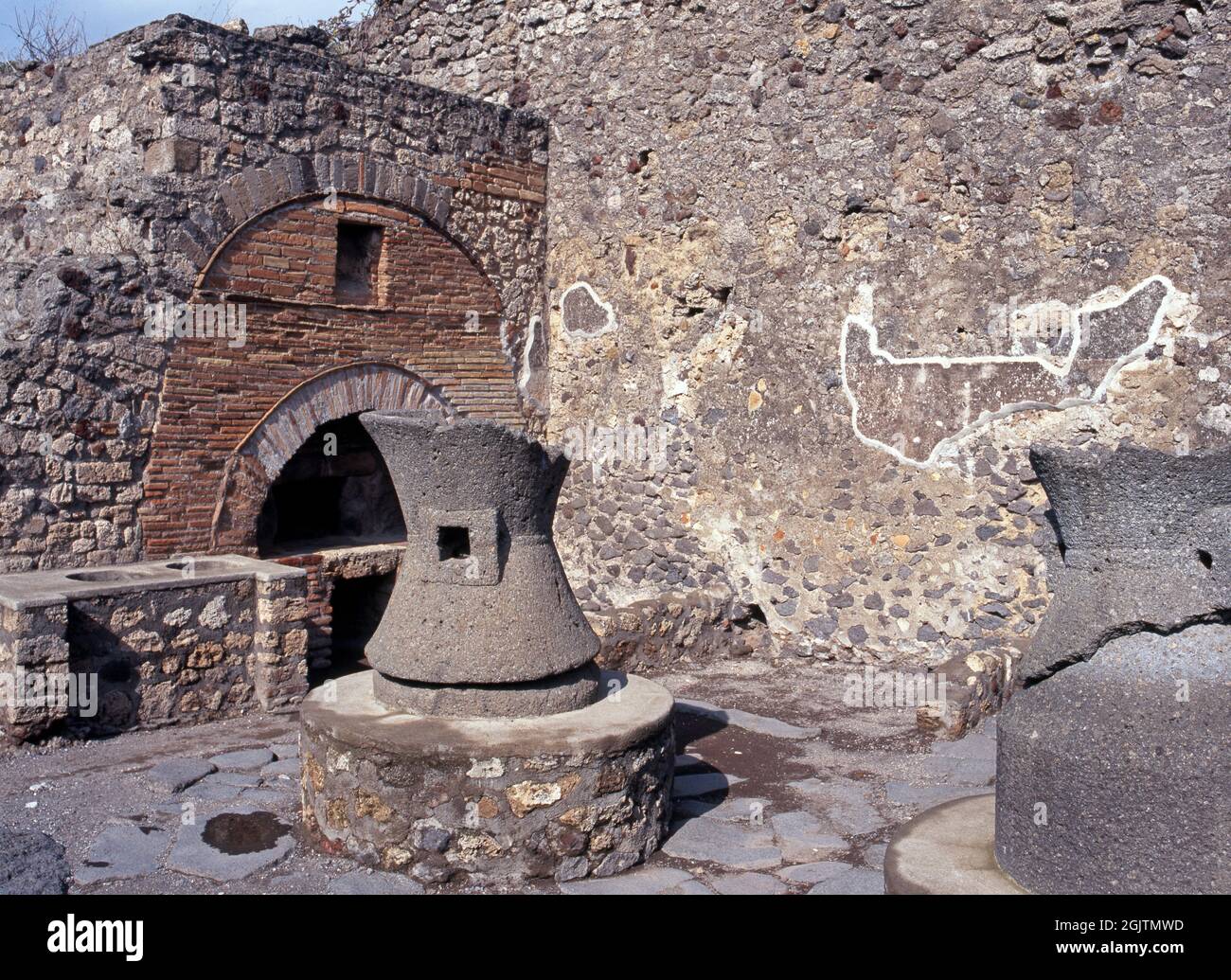 Bakery with flour mill and bread oven, Pompeii, Nr. Naples, Campania