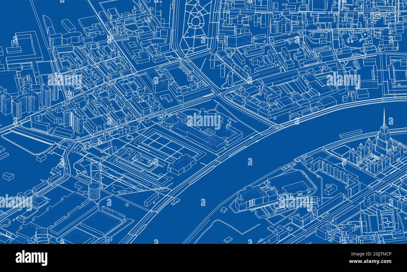 Urban modern landscape. Vector Stock Vector Image & Art - Alamy