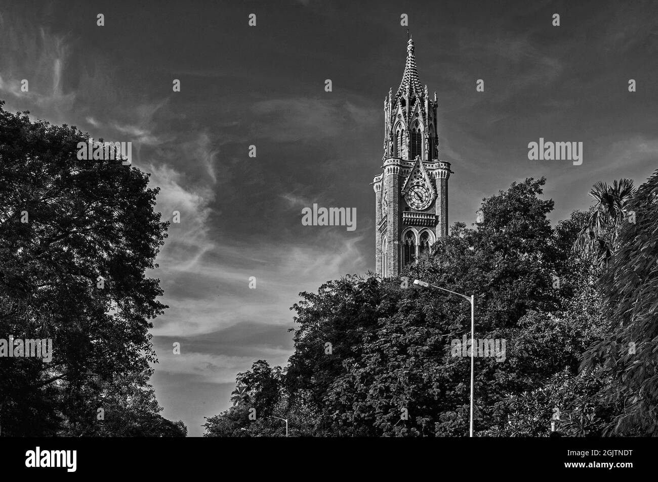Clock tower mumbai Black and White Stock Photos & Images - Alamy