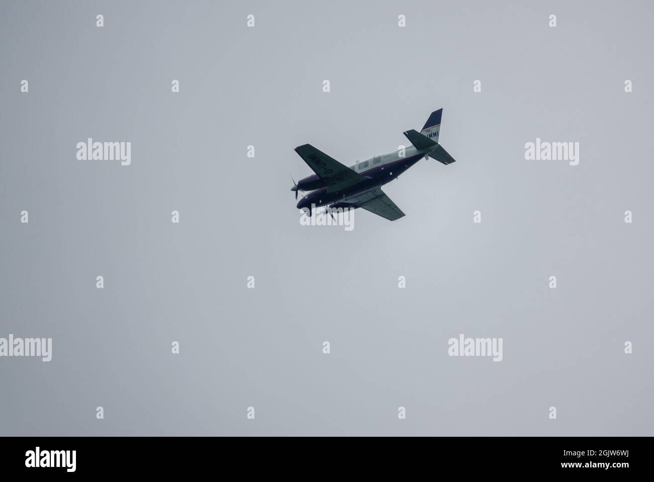 Piper PA31310 Navajo C, GUMMI twin engined cabin class aircraft with