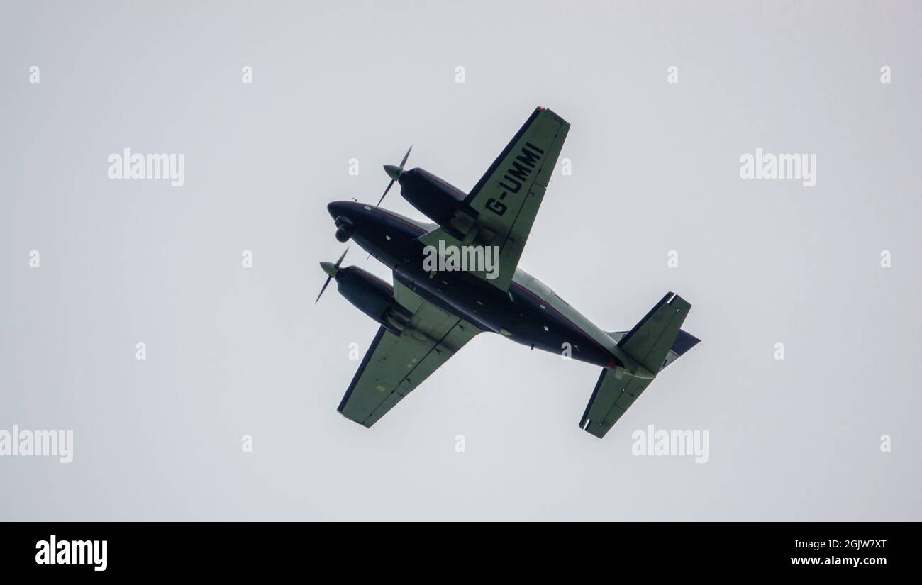 Piper PA31310 Navajo C, GUMMI twin engined cabin class aircraft with