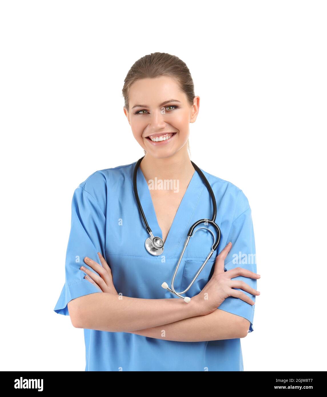 Female surgeon, isolated on white Stock Photo - Alamy