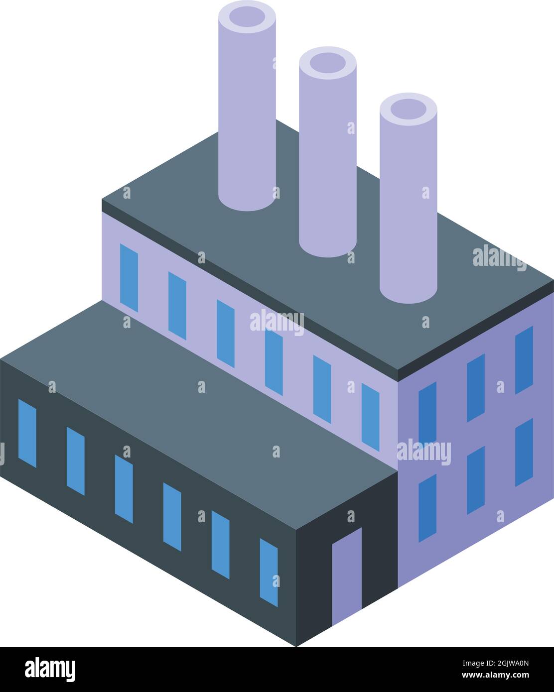 Business factory icon isometric vector. Industry plant. Building ...