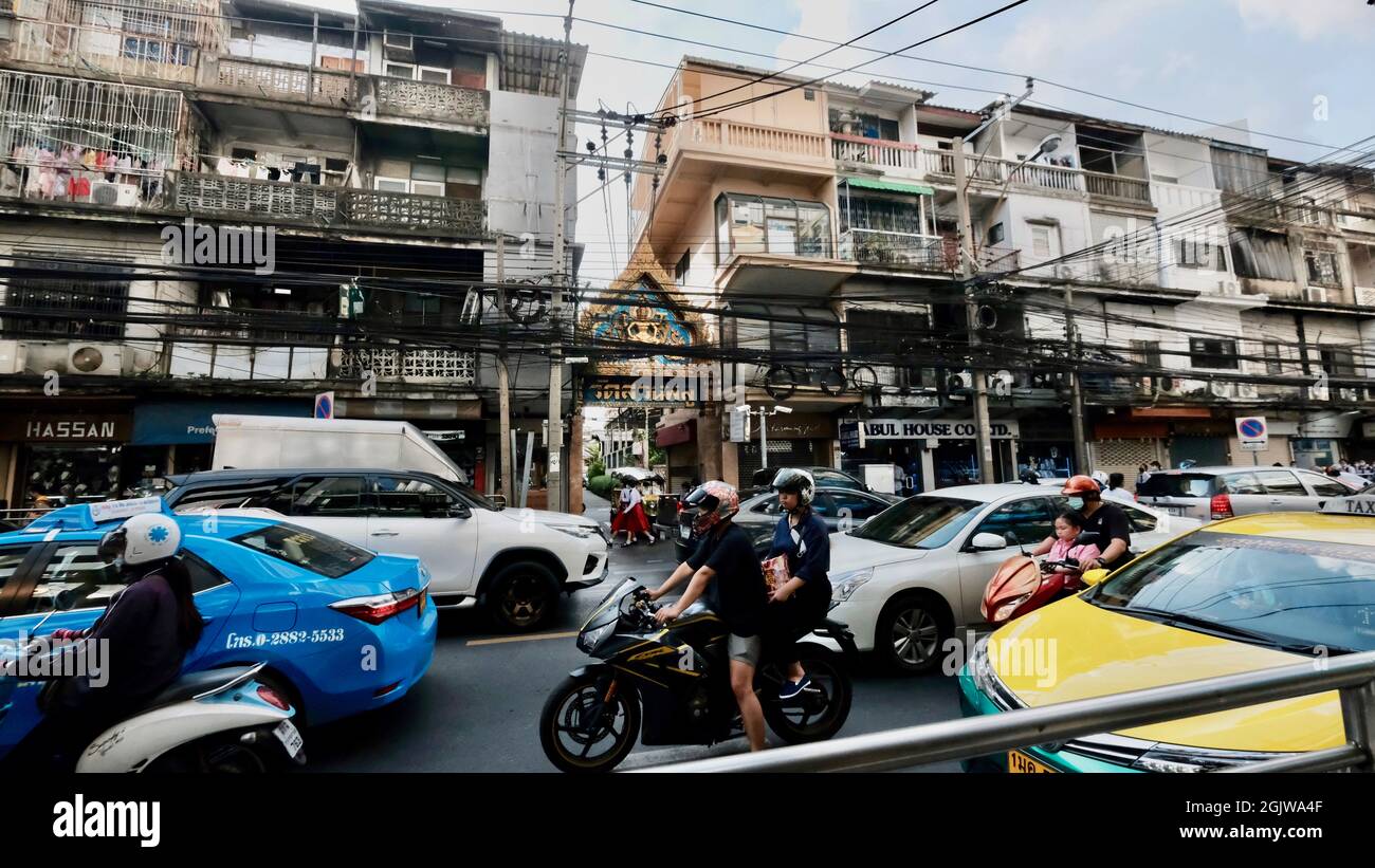 Charoen Krung Road Chinatown Bangkok Thailand Stock Photo