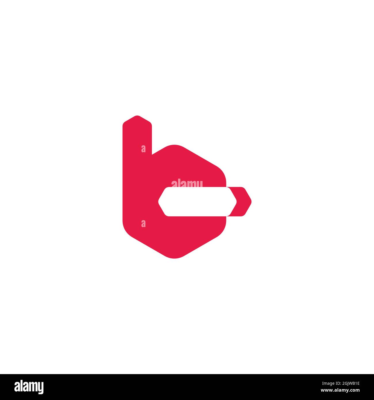 letter bc simple fast motion arrow geometric logo vector Stock Vector