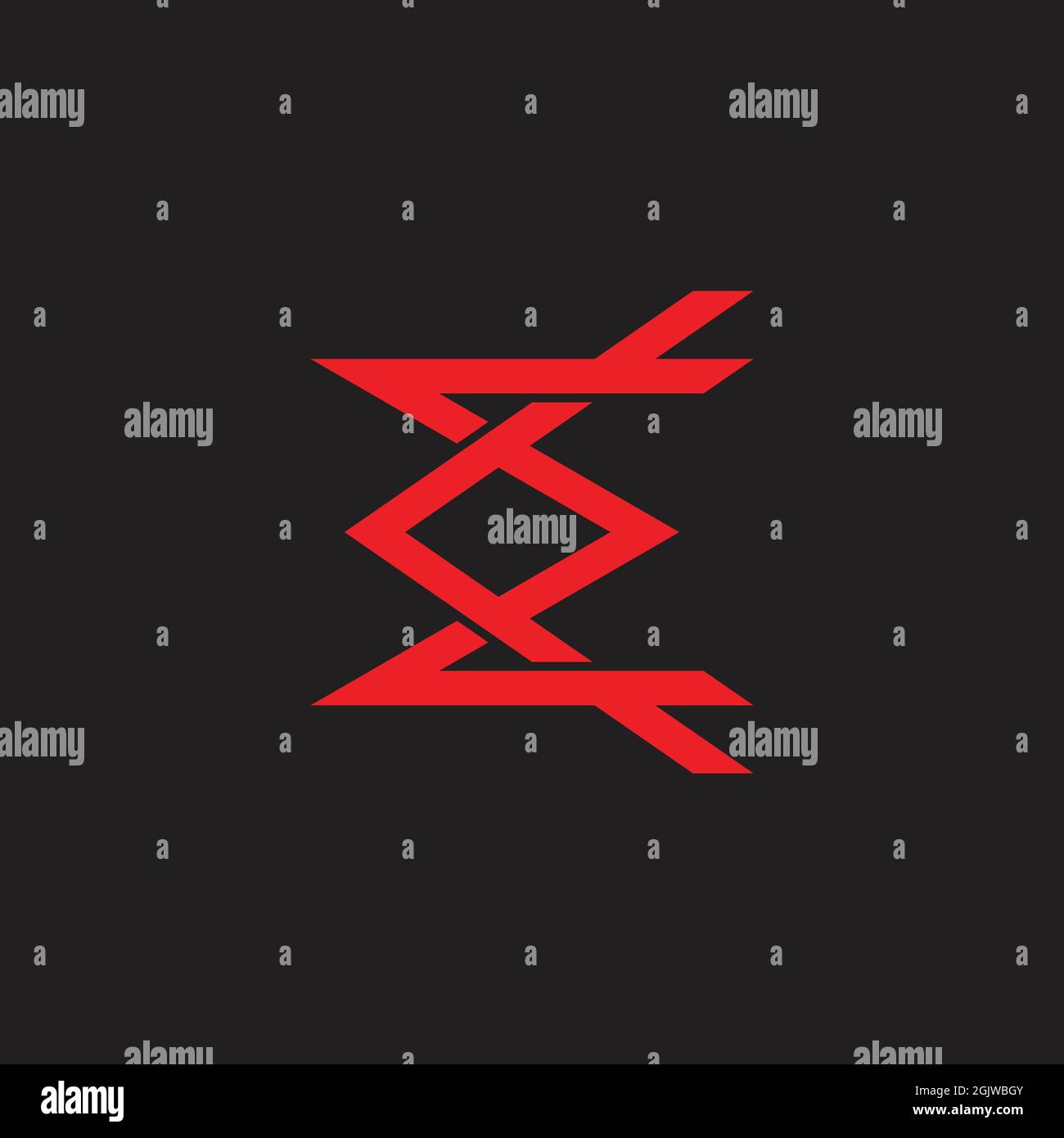 abstract letter km grunge design logo vector Stock Vector