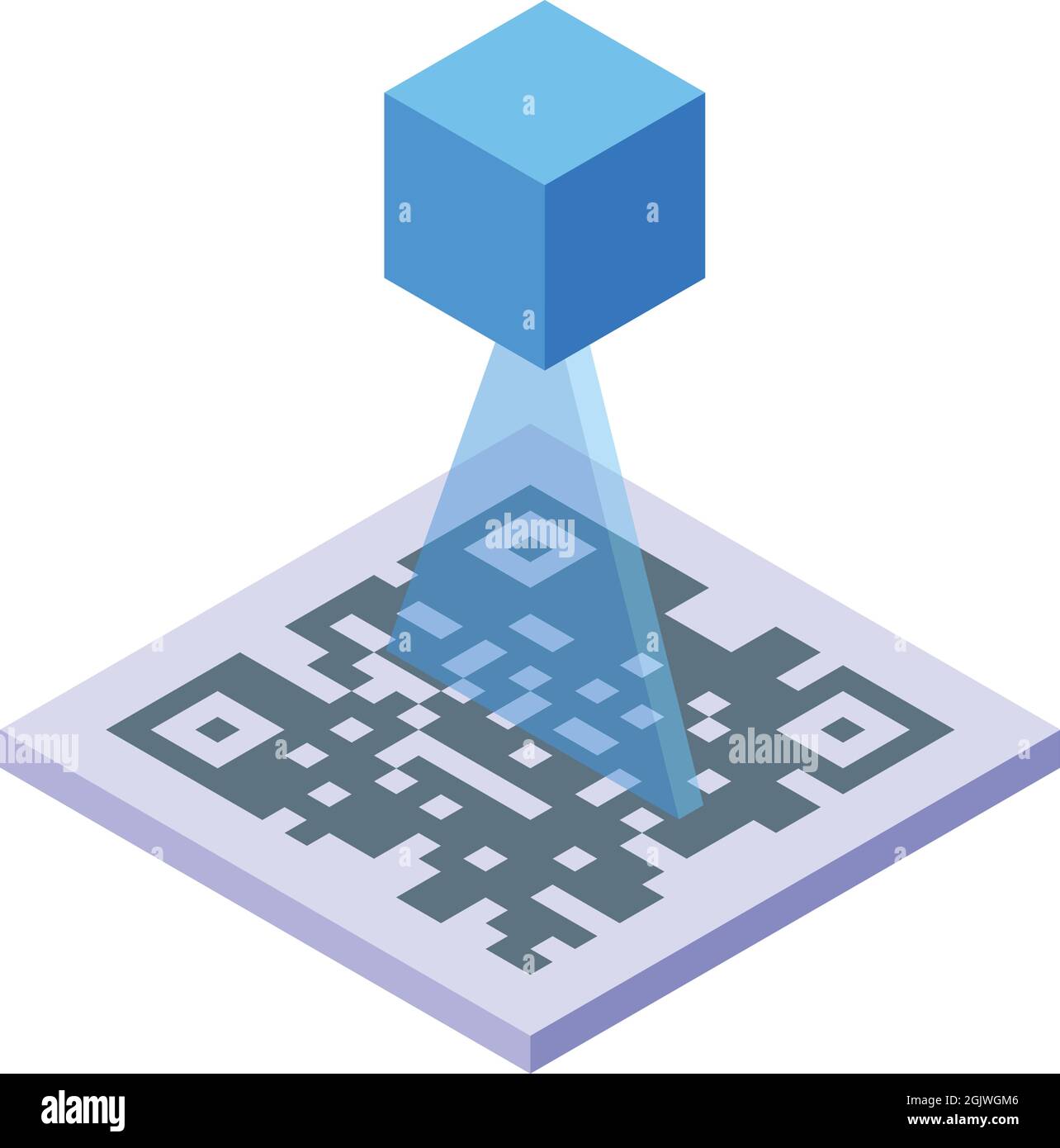 Qr code cube hi-res stock photography and images - Alamy