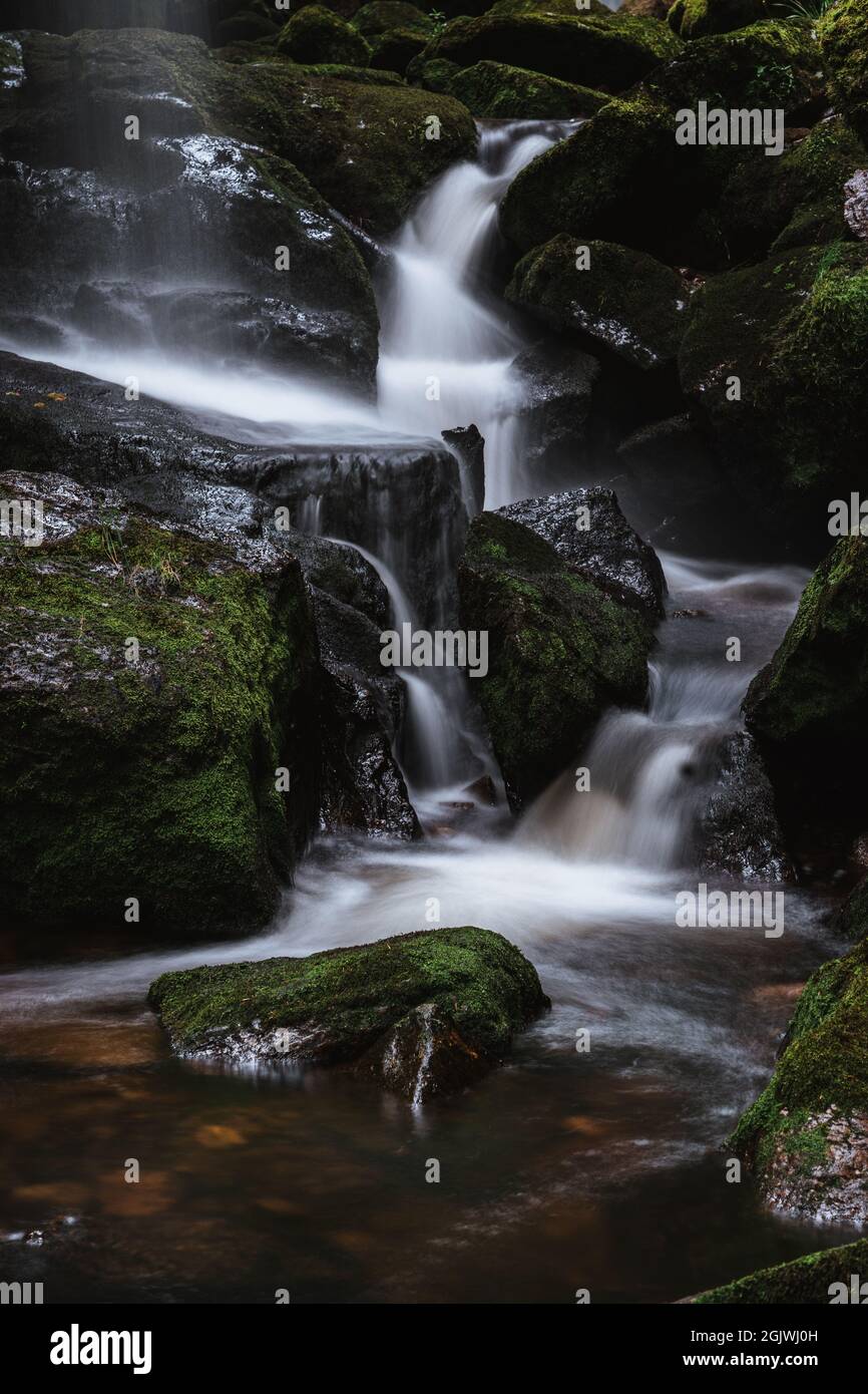 menzenschwander waterfalls of the black forest (Schwarzwald), Baden-Wuerttemberg, Germany Stock Photo