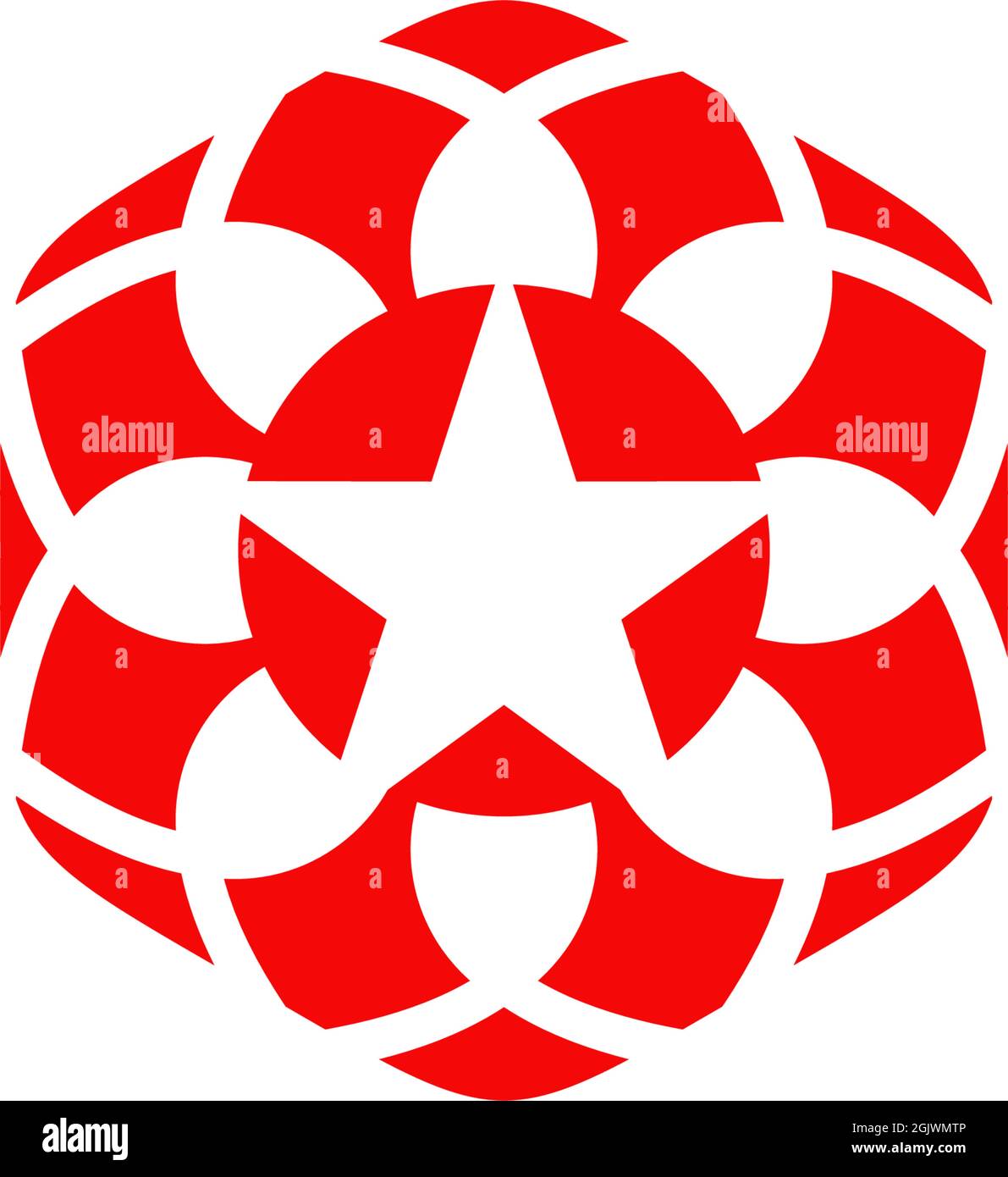 Hexagon shape icon logo design inspiration vector template Stock Vector ...