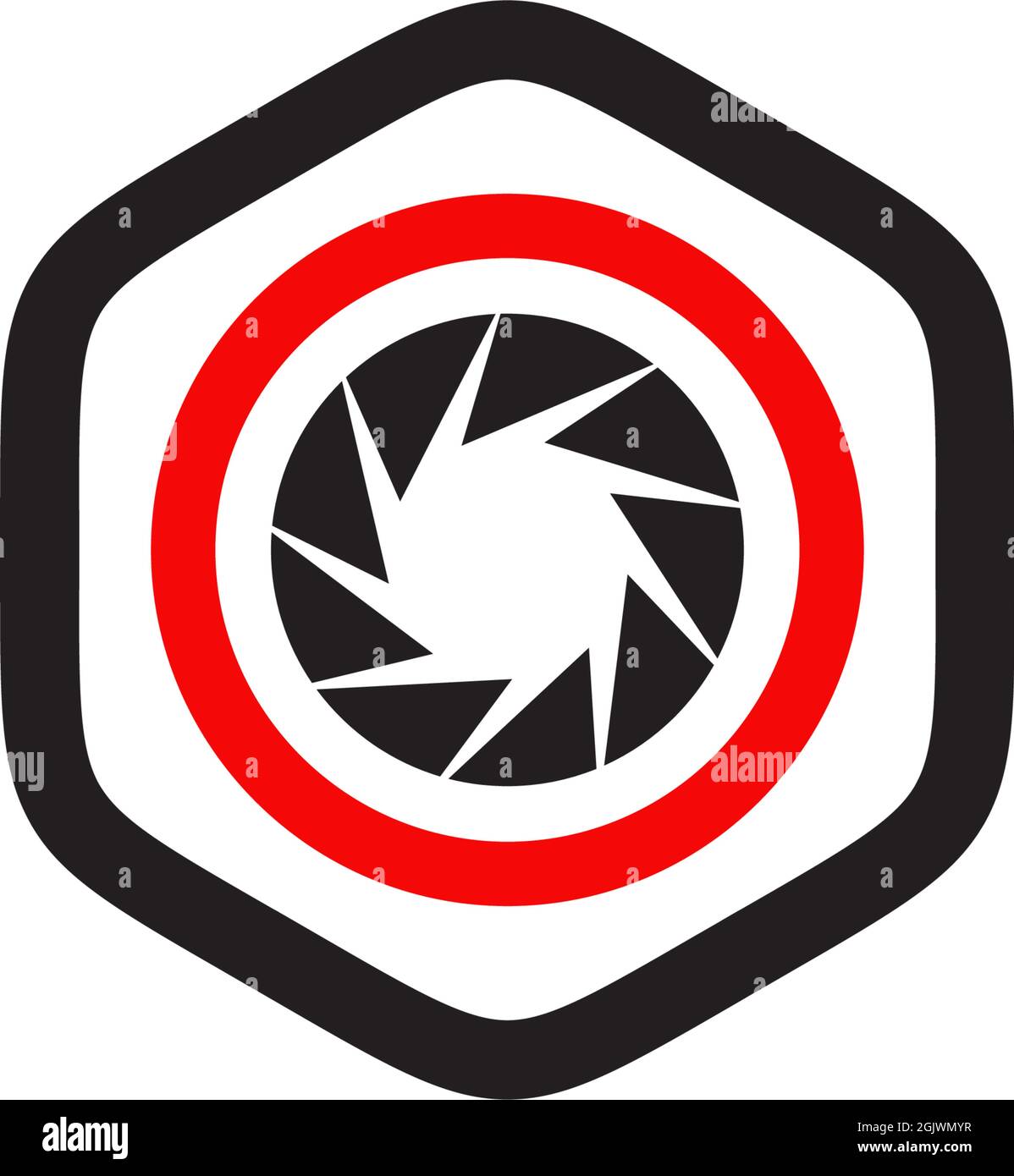 Hexagon shape icon logo design inspiration vector template Stock Vector ...
