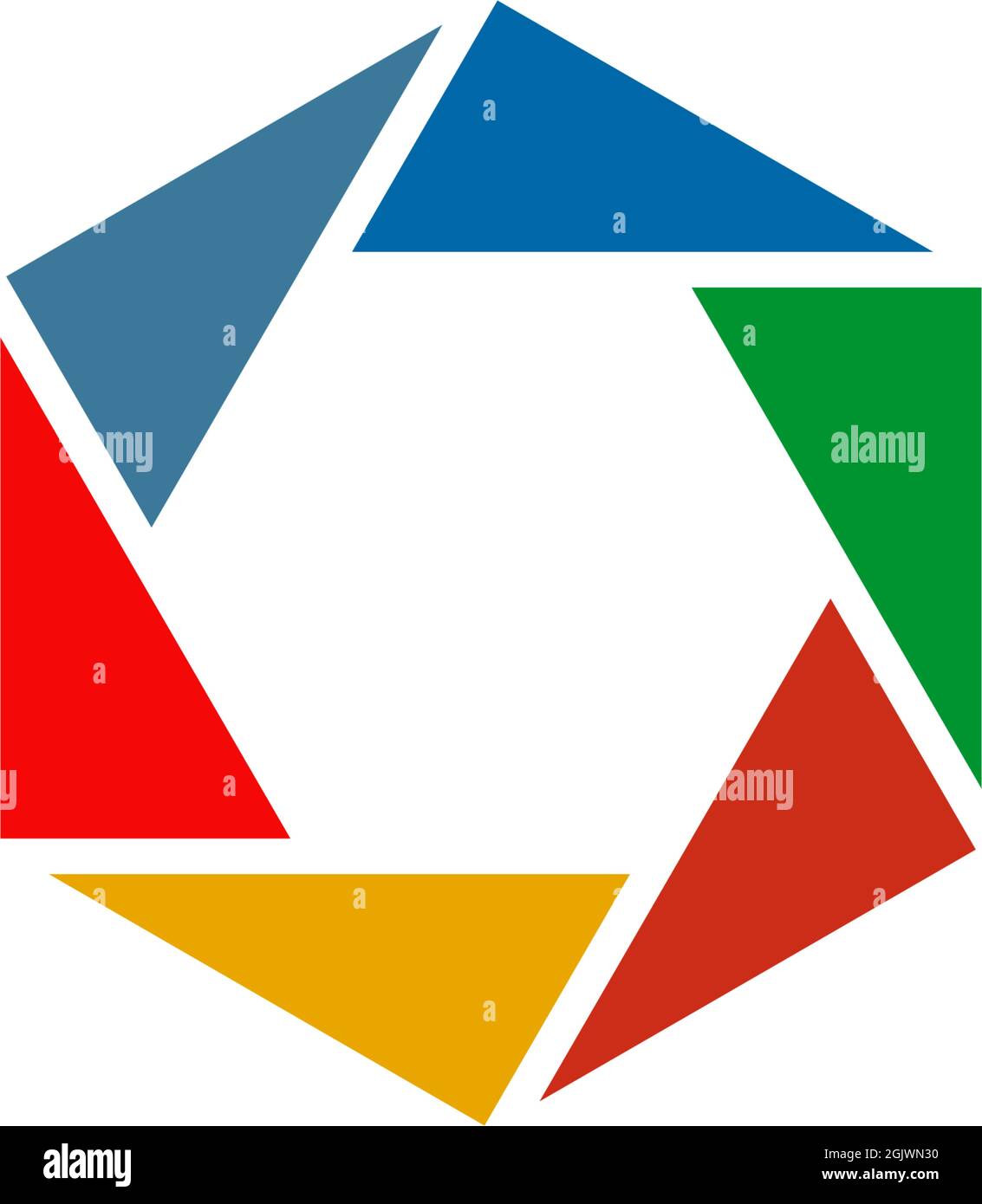 Hexagon shape icon logo design inspiration vector template Stock Vector ...