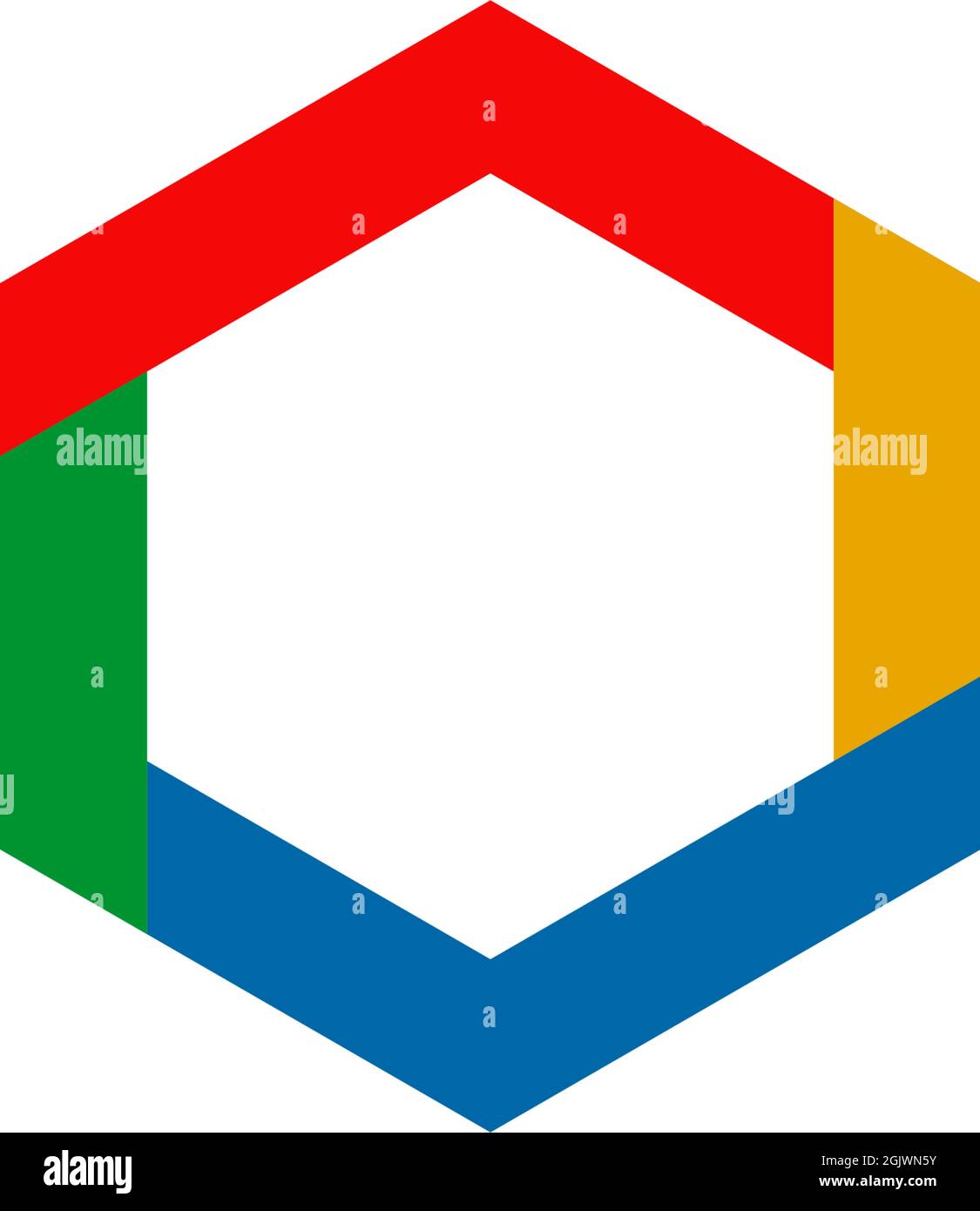 Hexagon shape icon logo design inspiration vector template Stock Vector ...